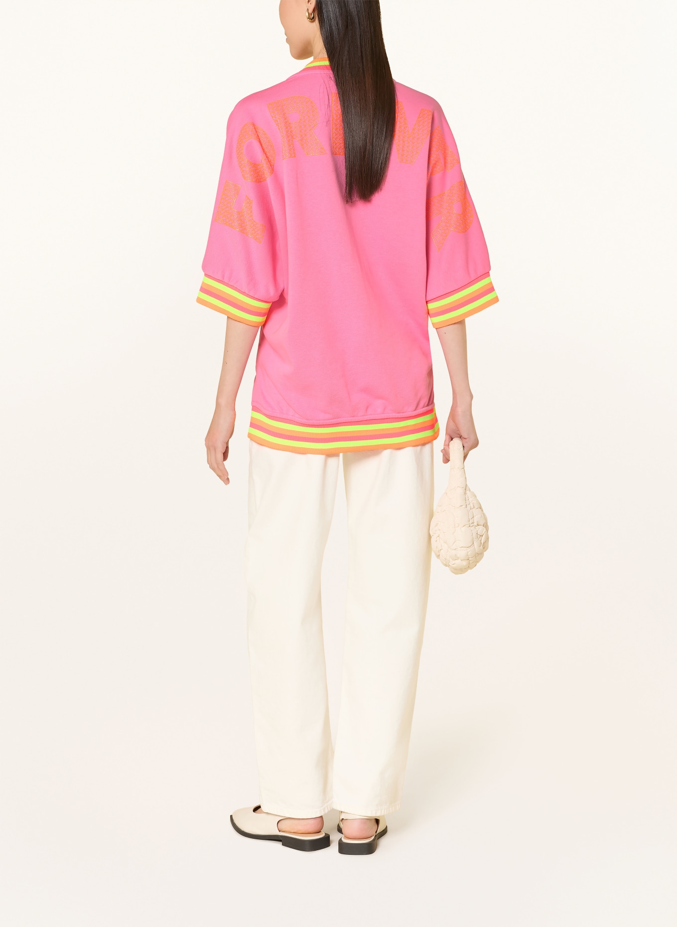 miss goodlife Sweatshirt mit 3/4-Arm: PINK / NEONORANGE / NEONGELB