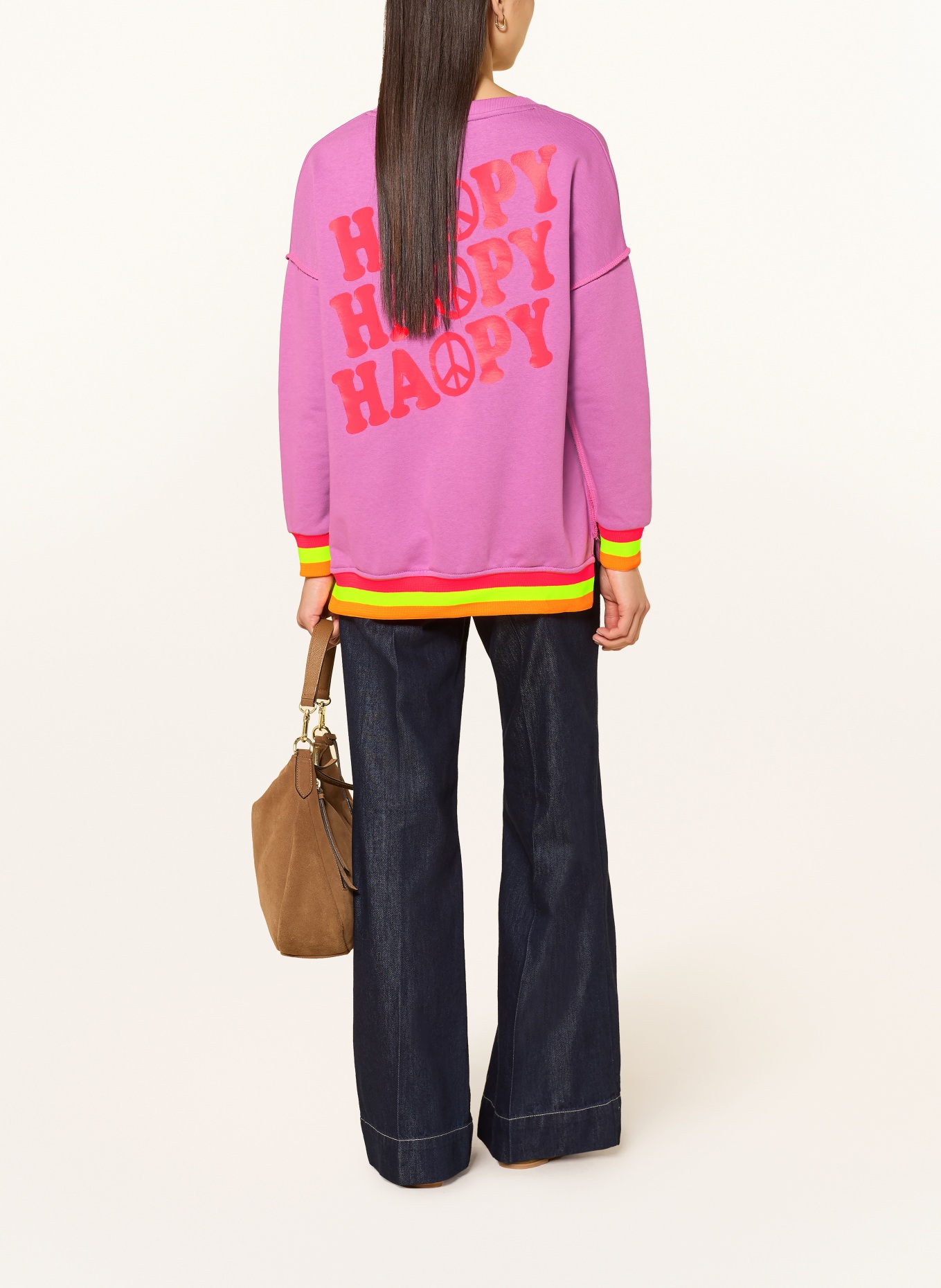 miss goodlife sweat-shirt: LILAS / ROSE FUCHSIA FLUO
