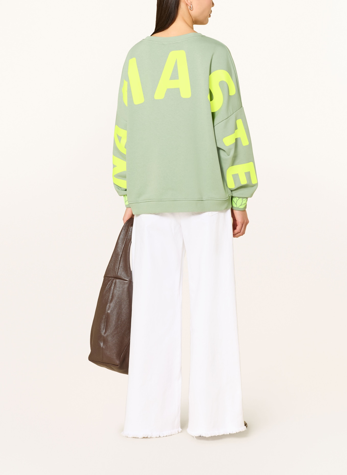 miss goodlife Mikina s ozdobnými kameny: SVĚTLE ZELENÁ / ZLATÁ / NEONOVĚ ŽLUTÁ