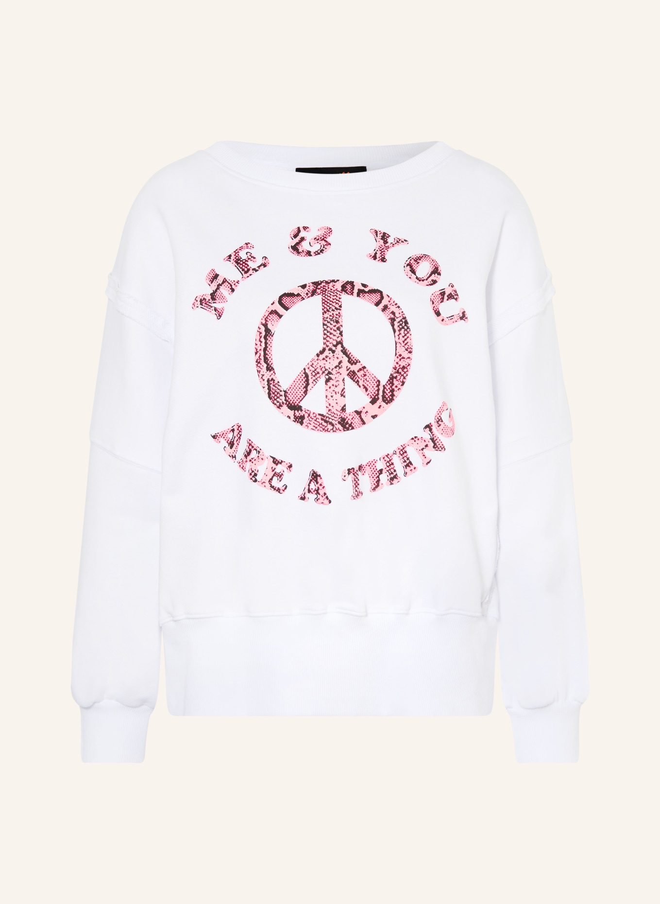 miss goodlife Sweatshirt: WEISS / NEONPINK / SCHWARZ