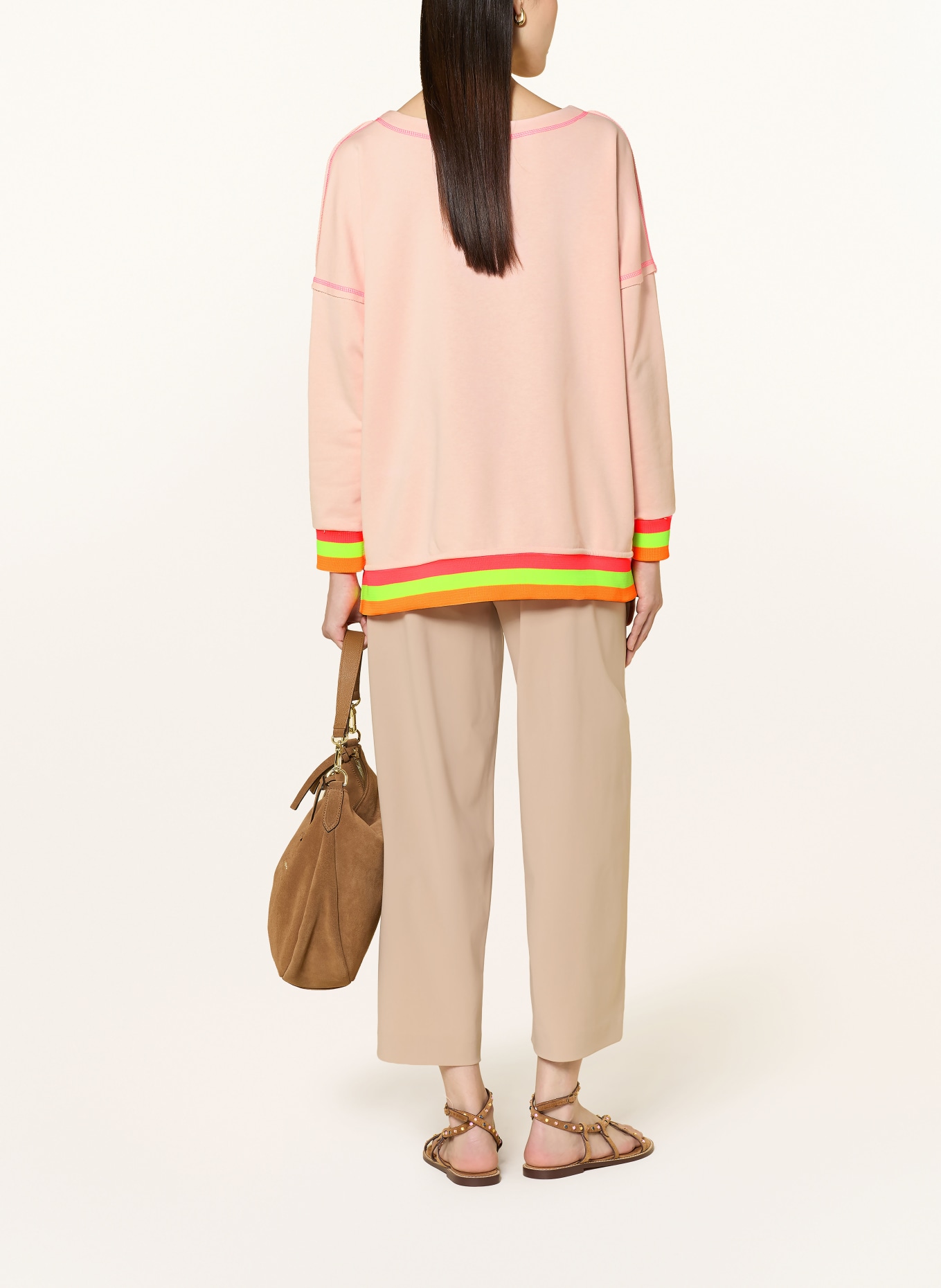 miss goodlife sweatshirt: LIGHT PINK / NEON PINK / NEON YELLOW