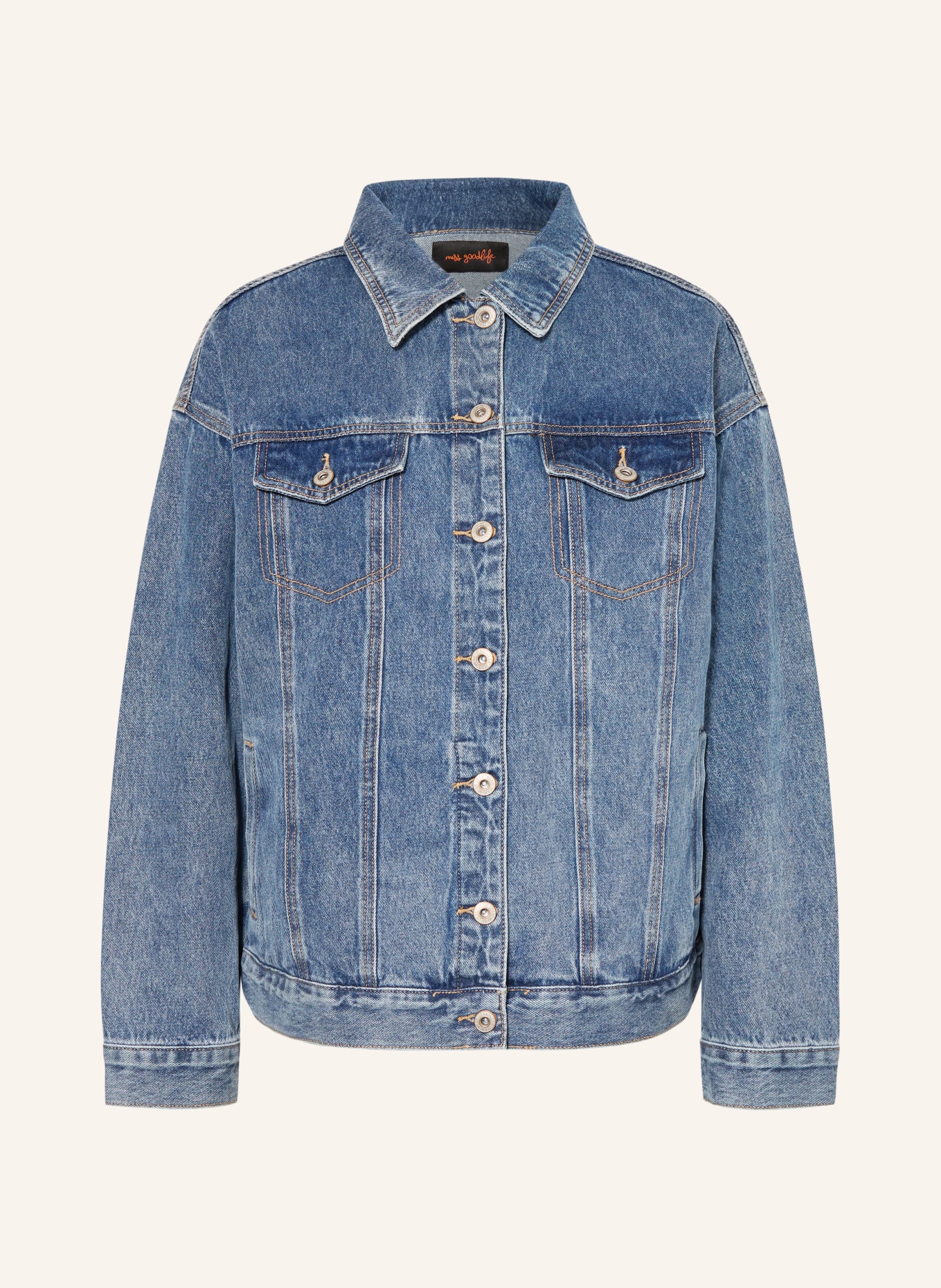 miss goodlife denim jacket: 25 light blue