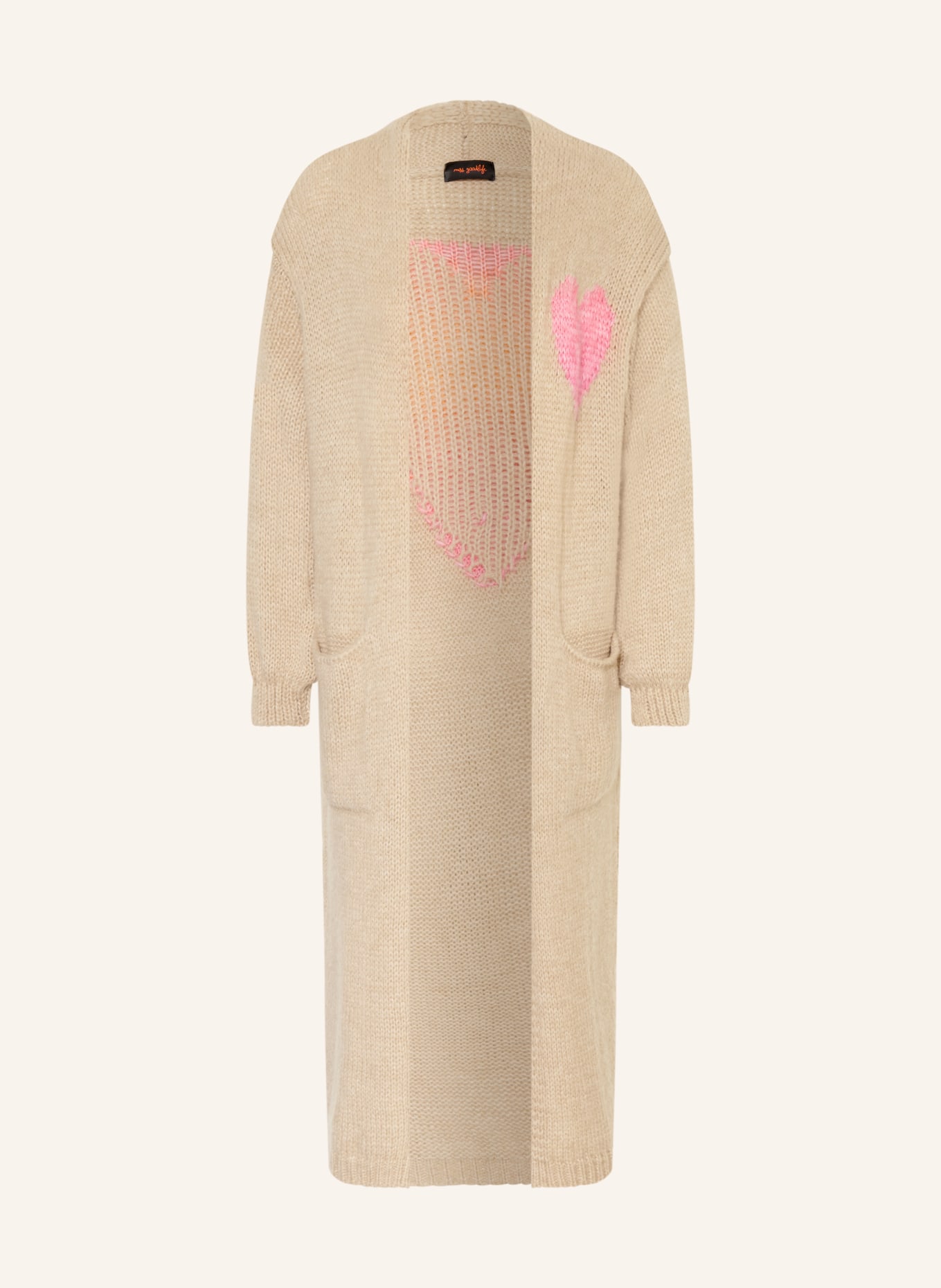 miss goodlife Pletený obal s alpakou: BÉŽOVÁ / RŮŽOVÁ / TMAVĚ ORANŽOVÁ