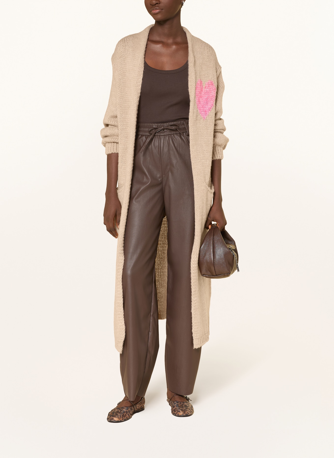 miss goodlife Pletený obal s alpakou: BÉŽOVÁ / RŮŽOVÁ / TMAVĚ ORANŽOVÁ