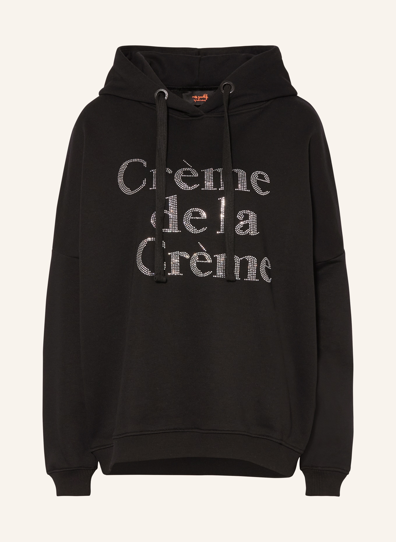 miss goodlife Mikina s ozdobnými kameny: ČERNÁ