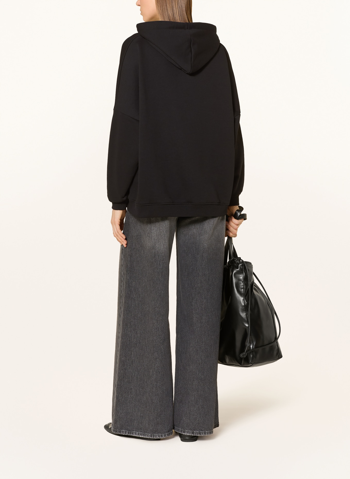 miss goodlife Mikina s ozdobnými kameny: ČERNÁ