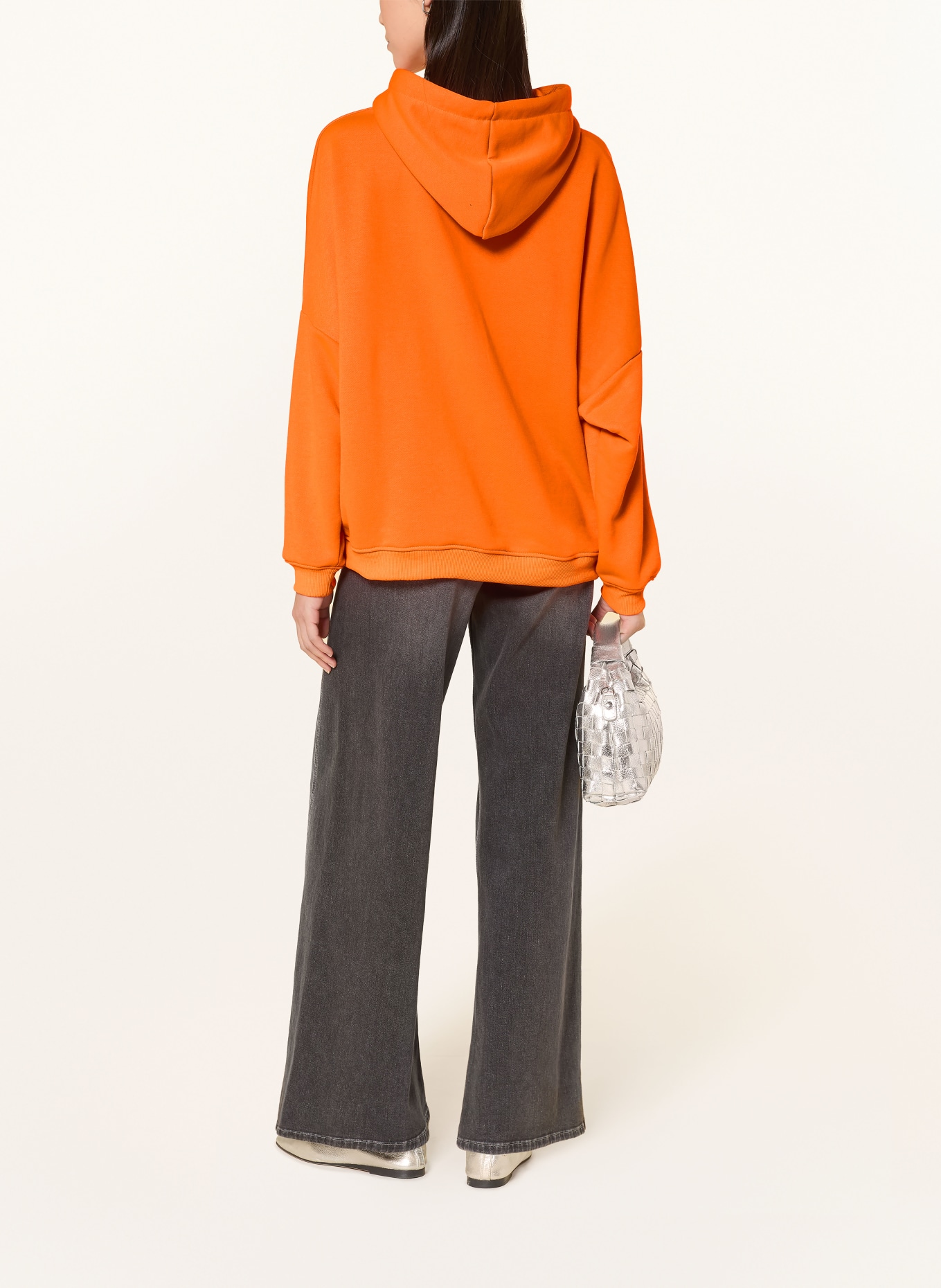 miss goodlife Mikina s ozdobnými kameny: NEONOVĚ ORANŽOVÁ