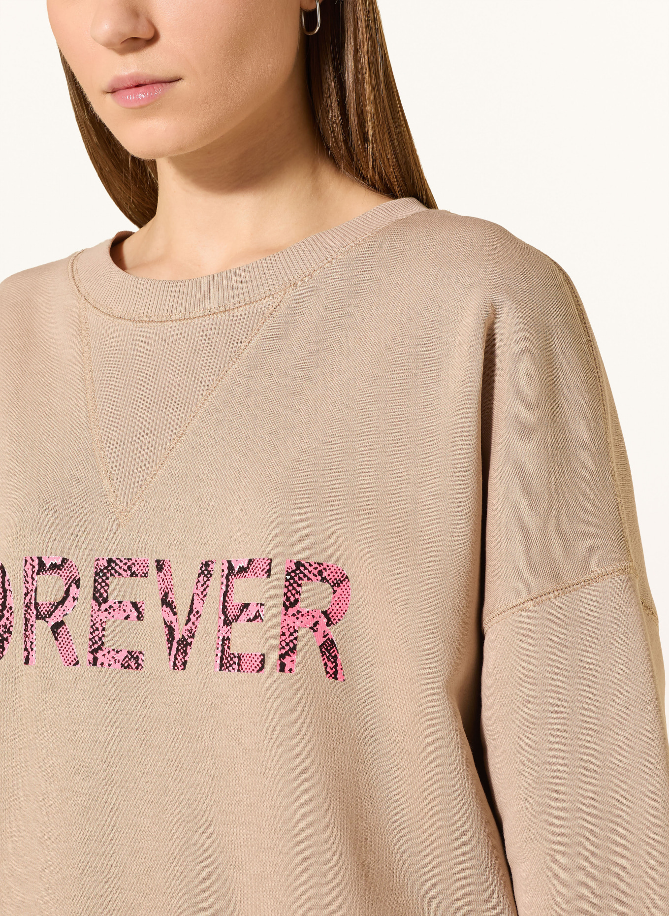 miss goodlife sweatshirt: LIGHT BROWN