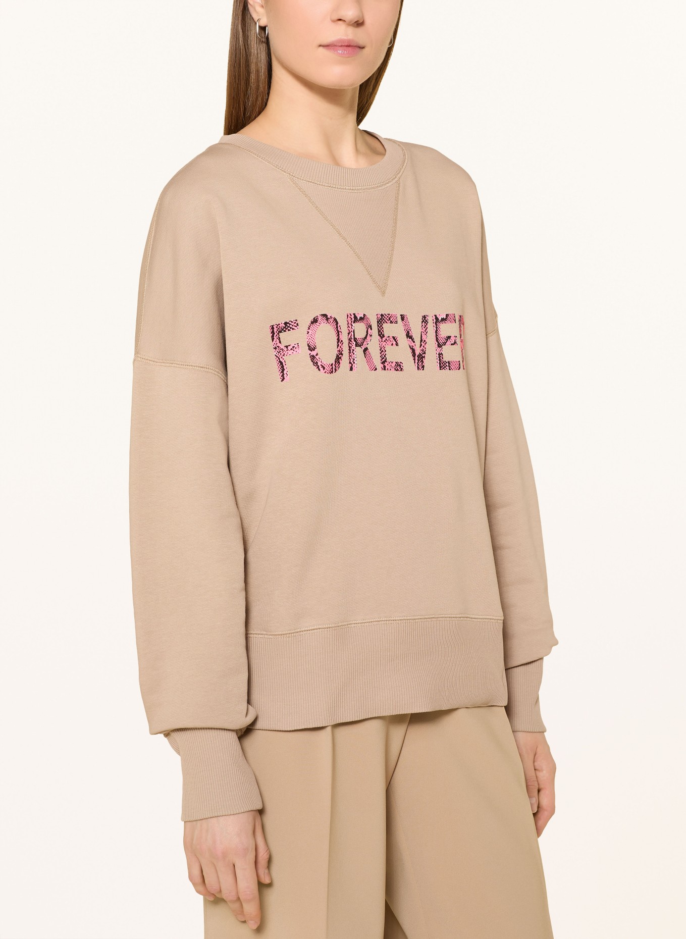 miss goodlife sweatshirt: LIGHT BROWN