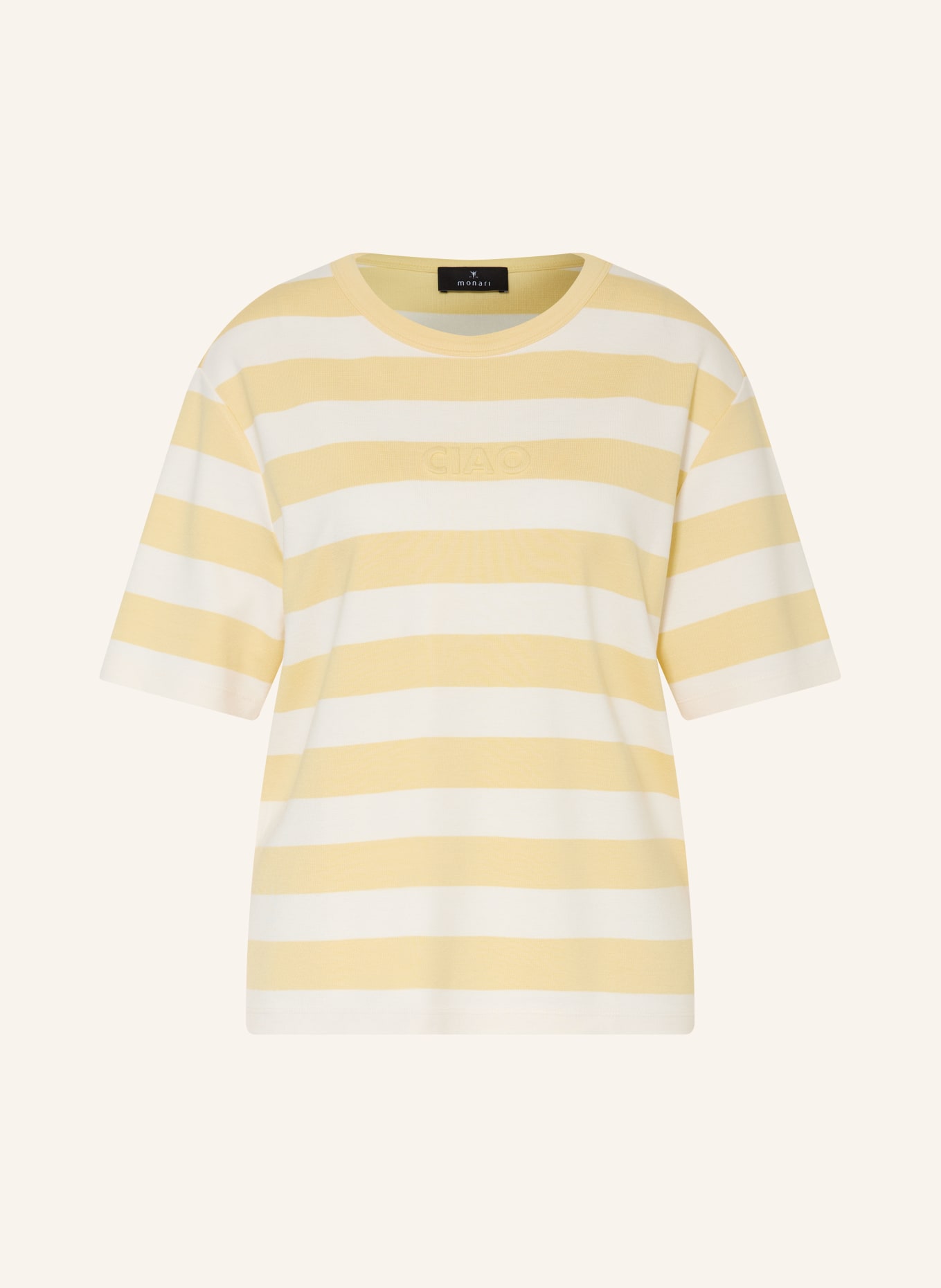 monari tričko: TMAVĚ ŽLUTÁ / BÍLÁ