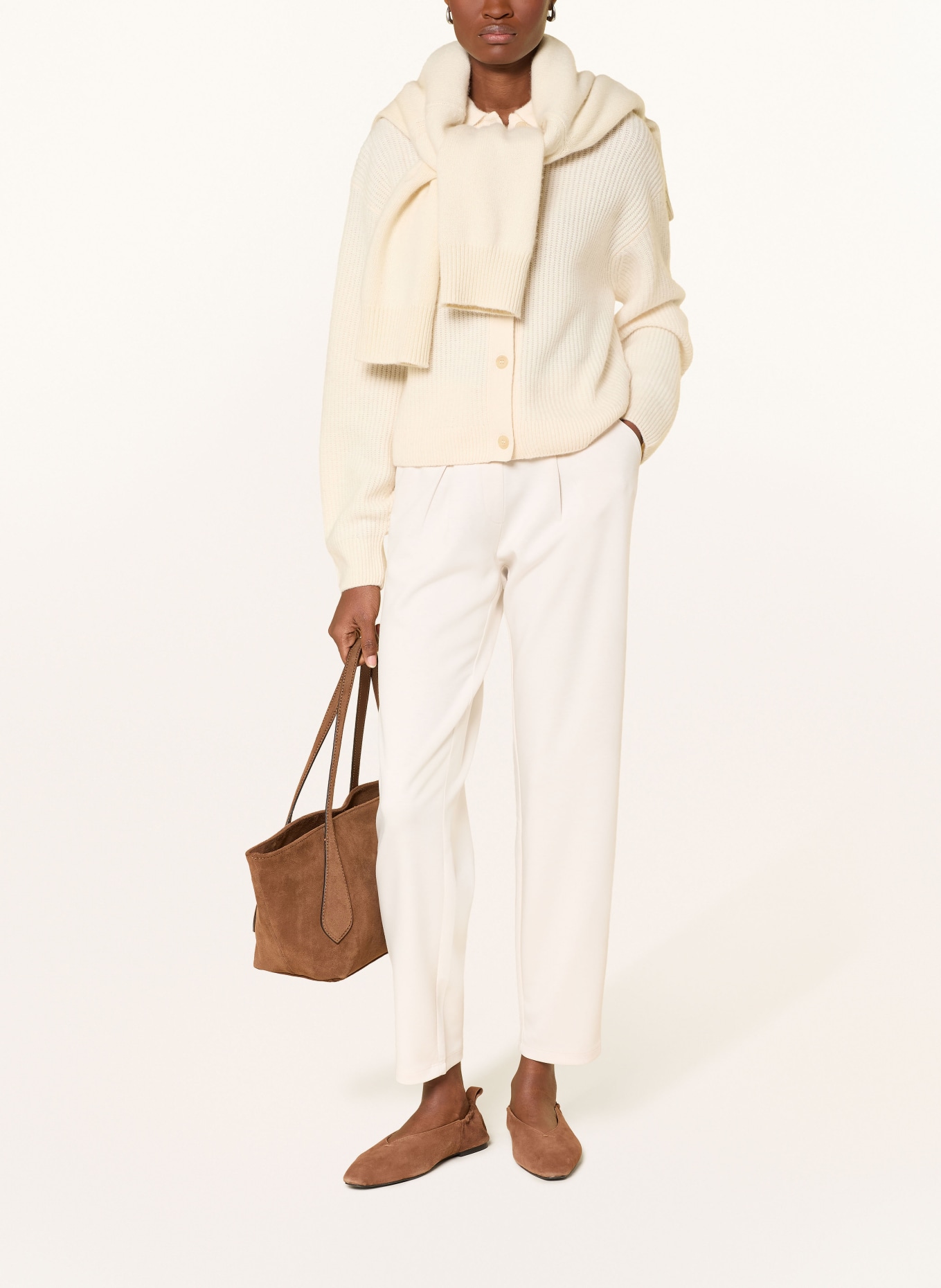 monari Jerseyhose im Jogging-Stil: CREME