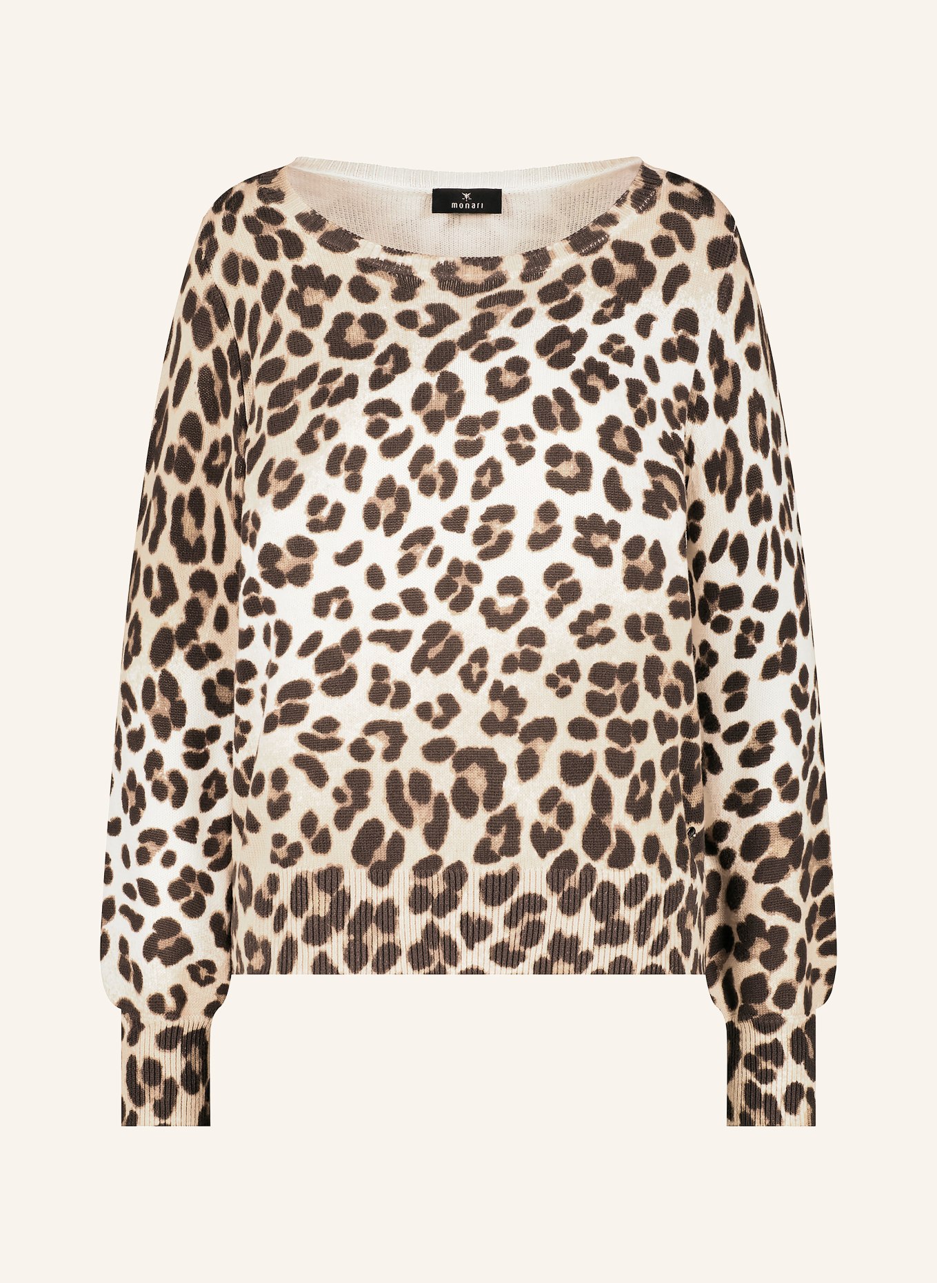 monari Pullover: HELLBRAUN / CREME / SCHWARZ