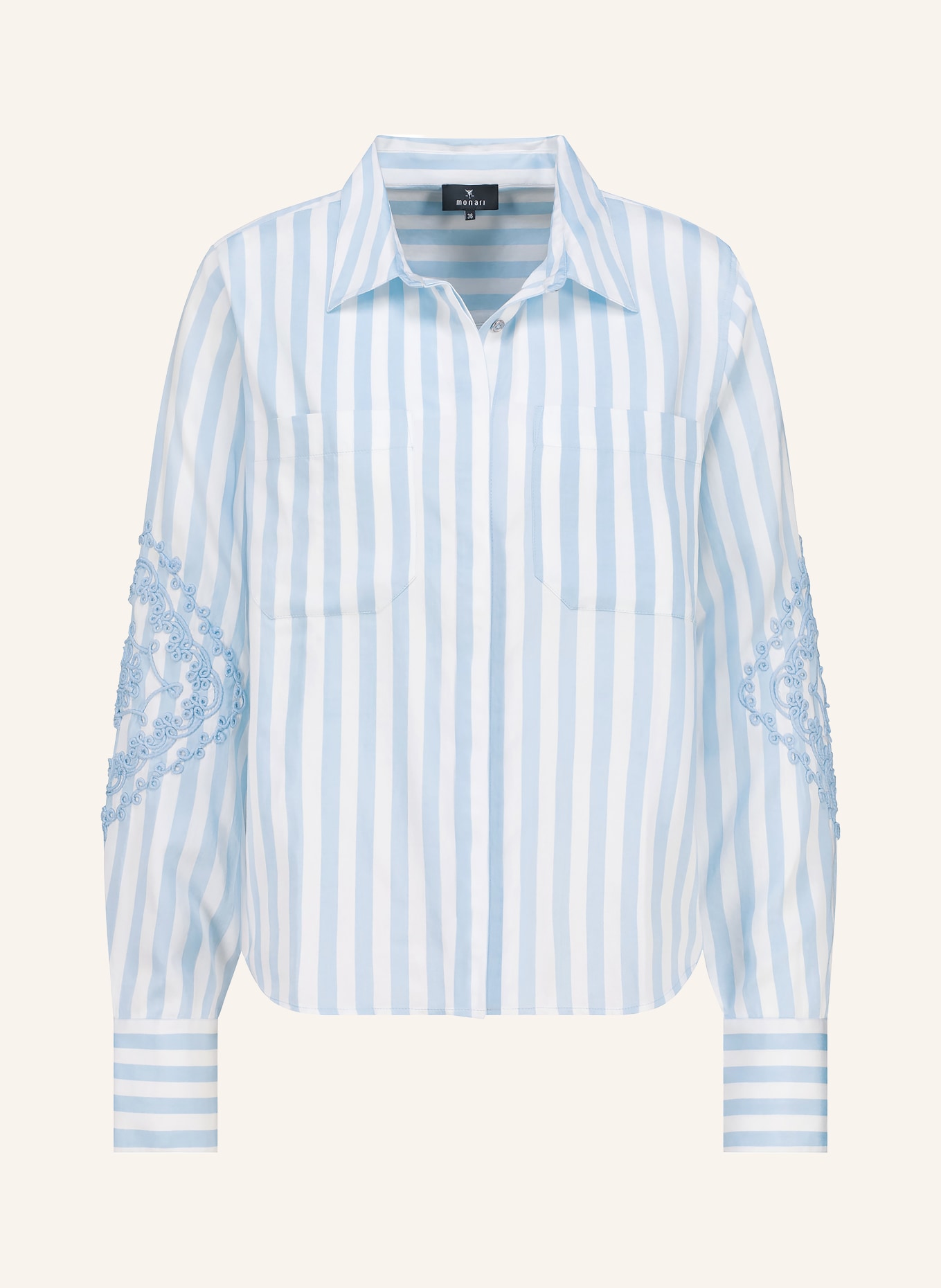 monari Hemdbluse: HELLBLAU / WEISS