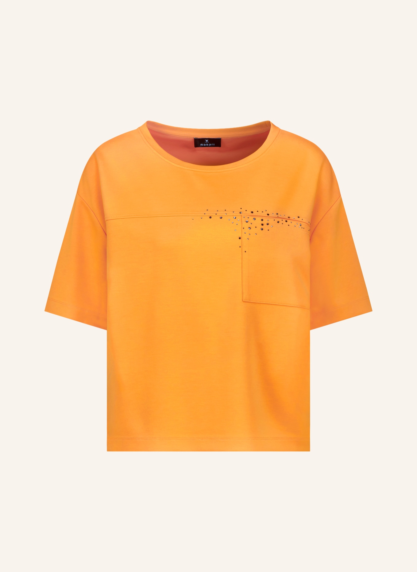 monari T-shirt with gemstones: ORANGE