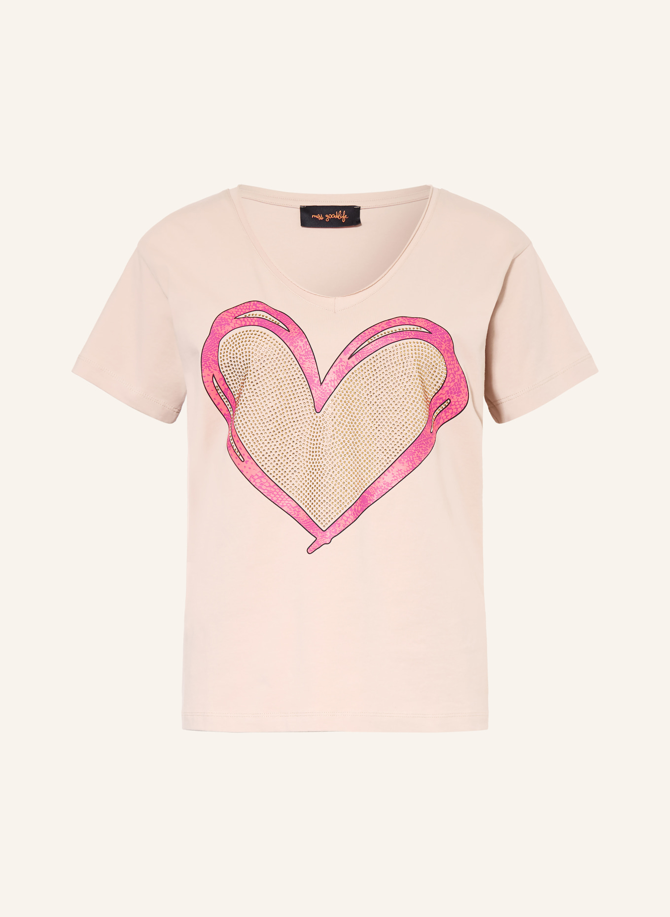 miss goodlife Tričko s ozdobnými kameny: VELBLOUDÍ