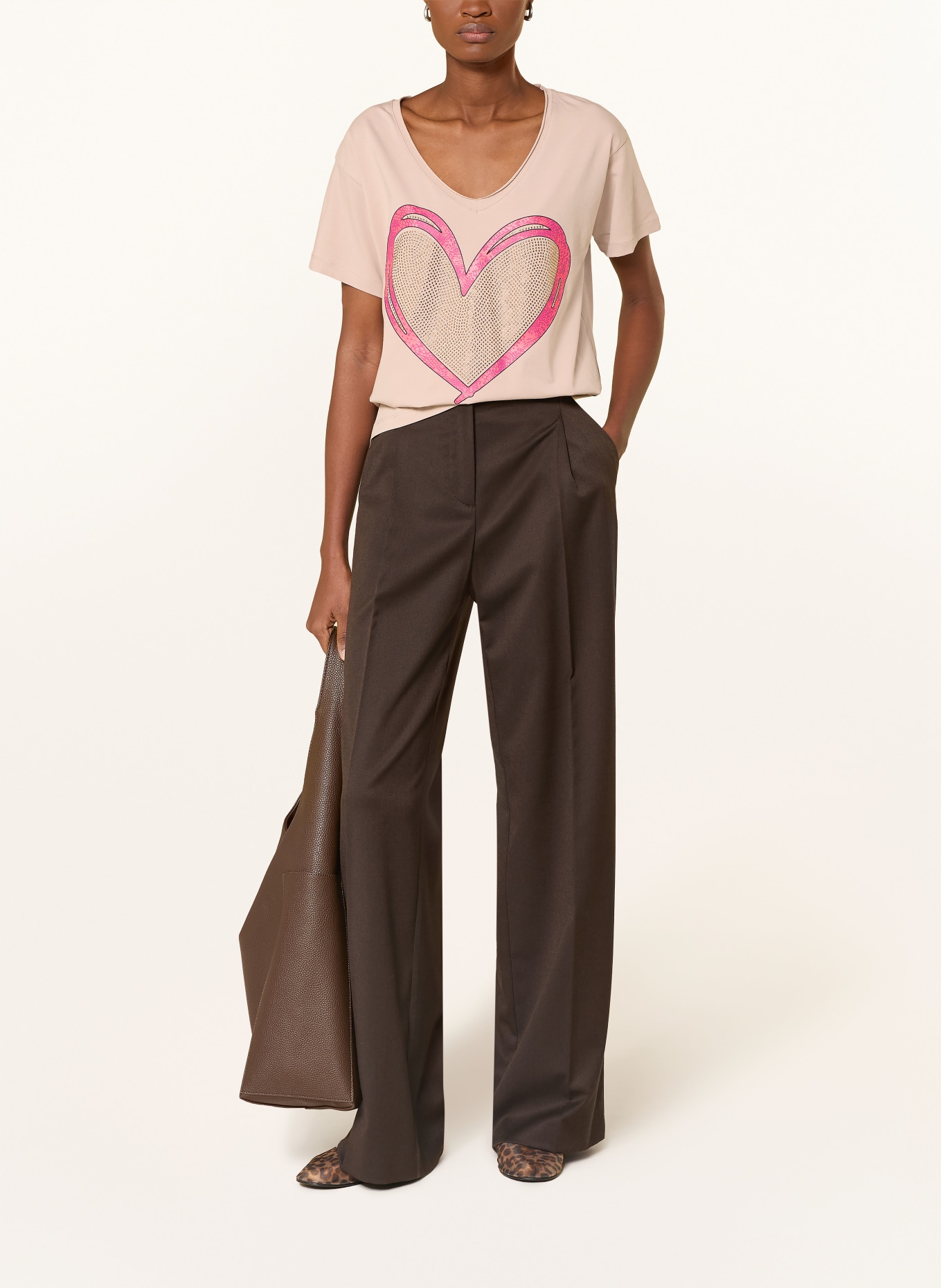 miss goodlife Tričko s ozdobnými kameny: VELBLOUDÍ