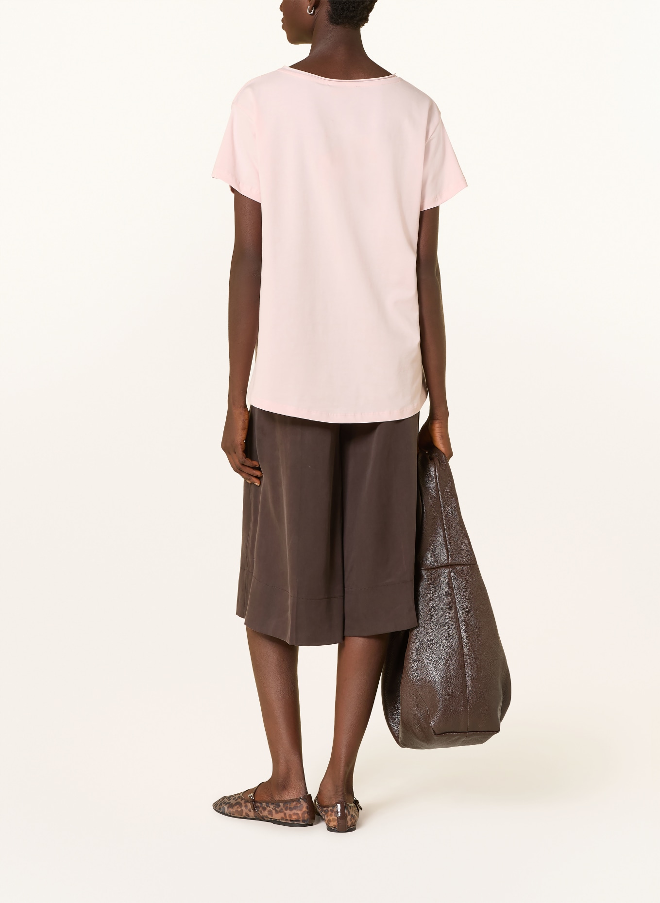 miss goodlife T-shirt avec pierres précieuses: ROSE CLAIR / ROUGE