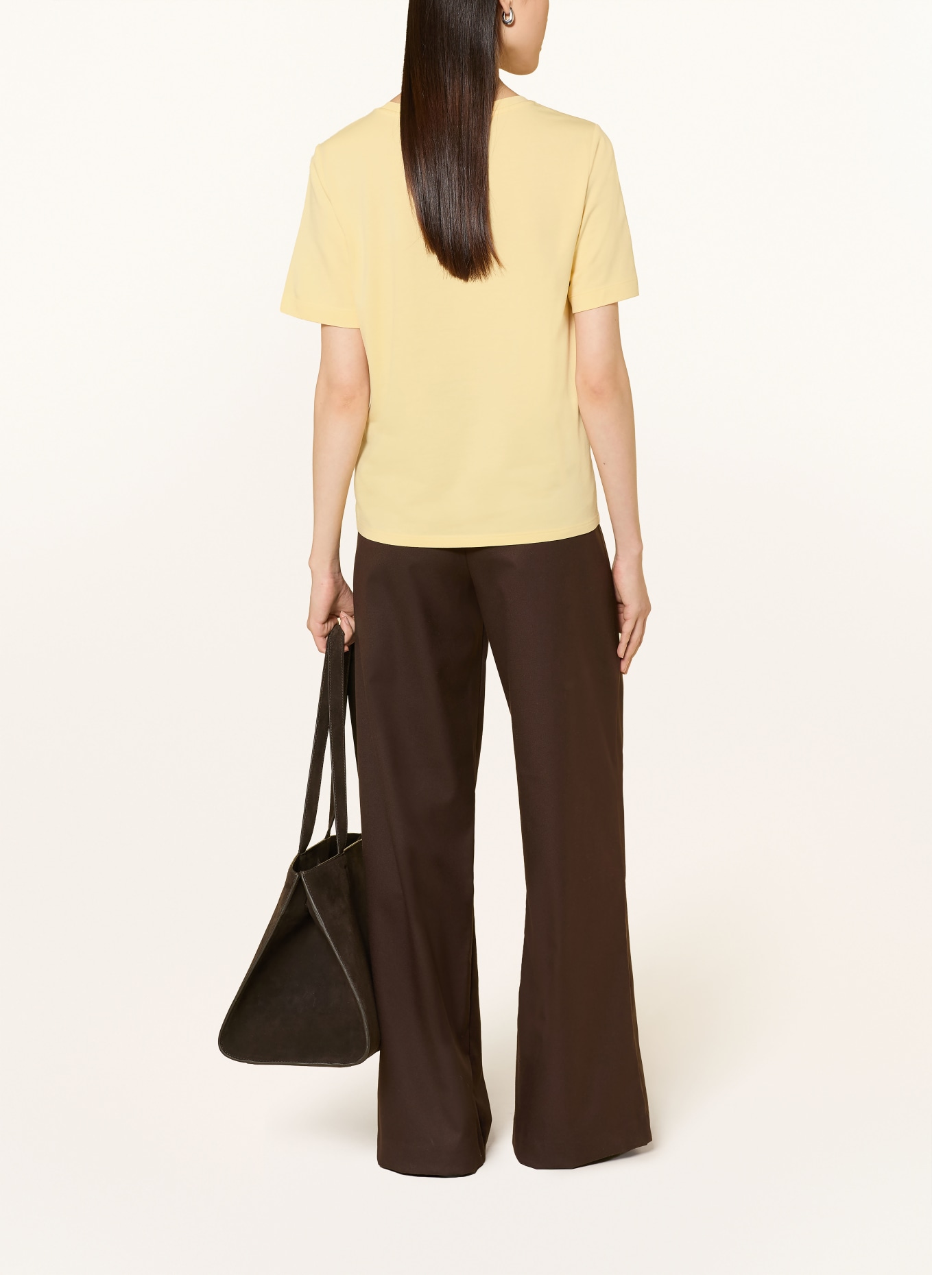 monari T-Shirt mit Pailletten: HELLGELB