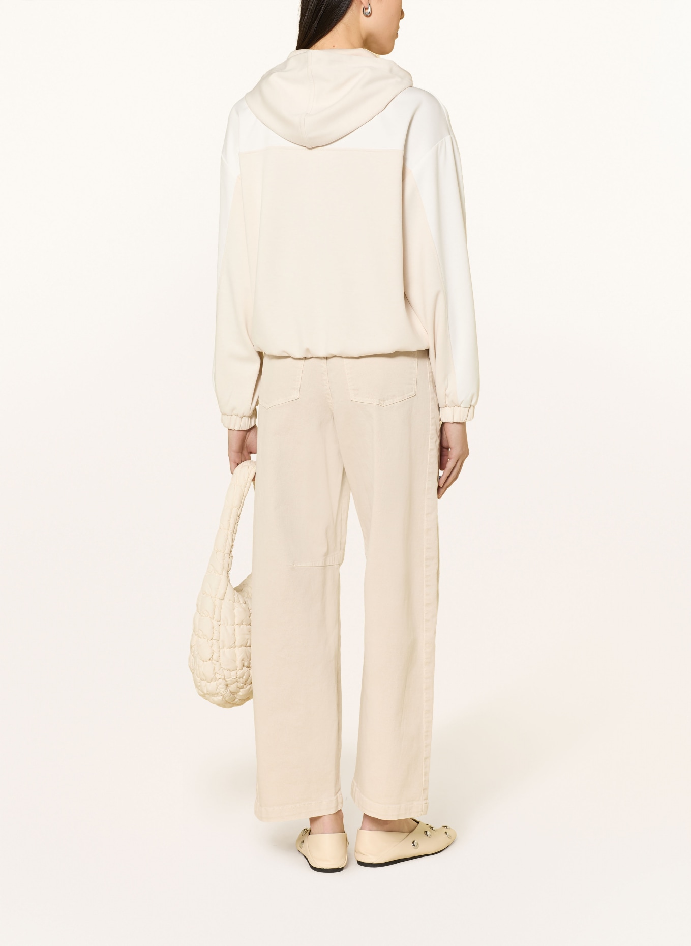 monari Mikina s ozdobnými kameny: BÉŽOVÁ / STŘÍBRNÁ / KRÉMOVÁ