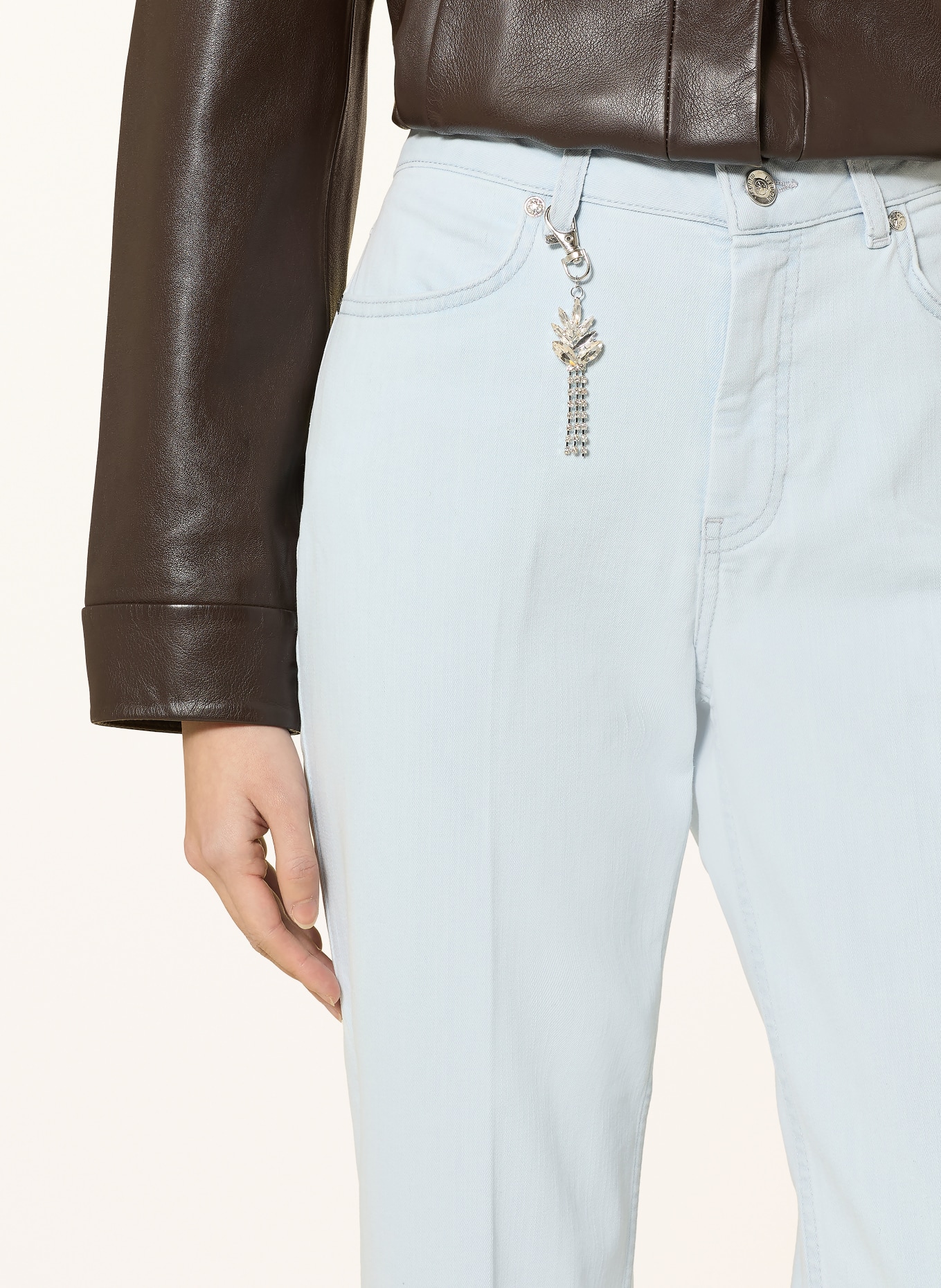 monari Rovné džíny: 752 light denim