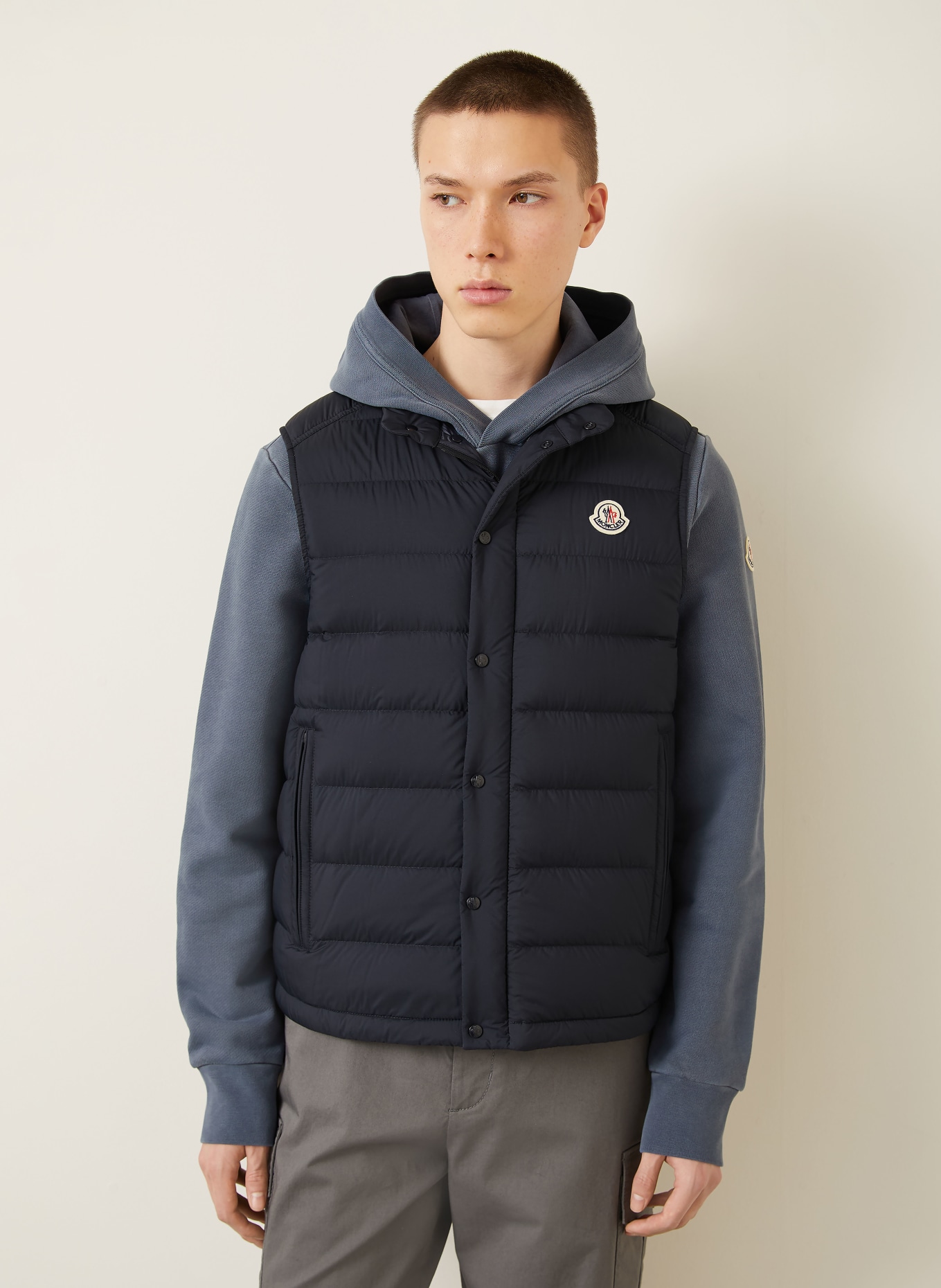 MONCLER Daunenweste BARTHE: DUNKELBLAU