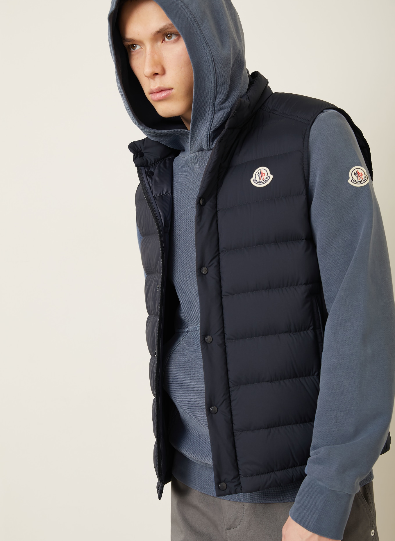 MONCLER Daunenweste BARTHE: DUNKELBLAU