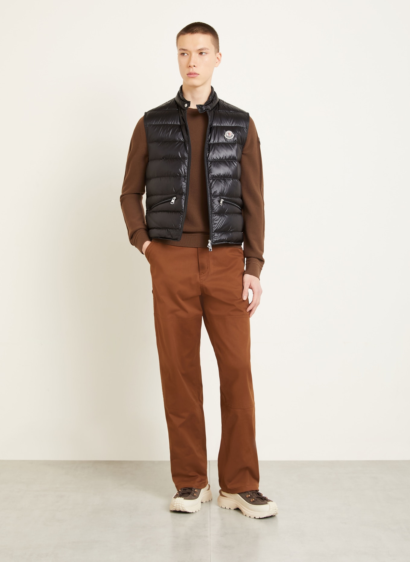 MONCLER Daunenweste GUI: SCHWARZ