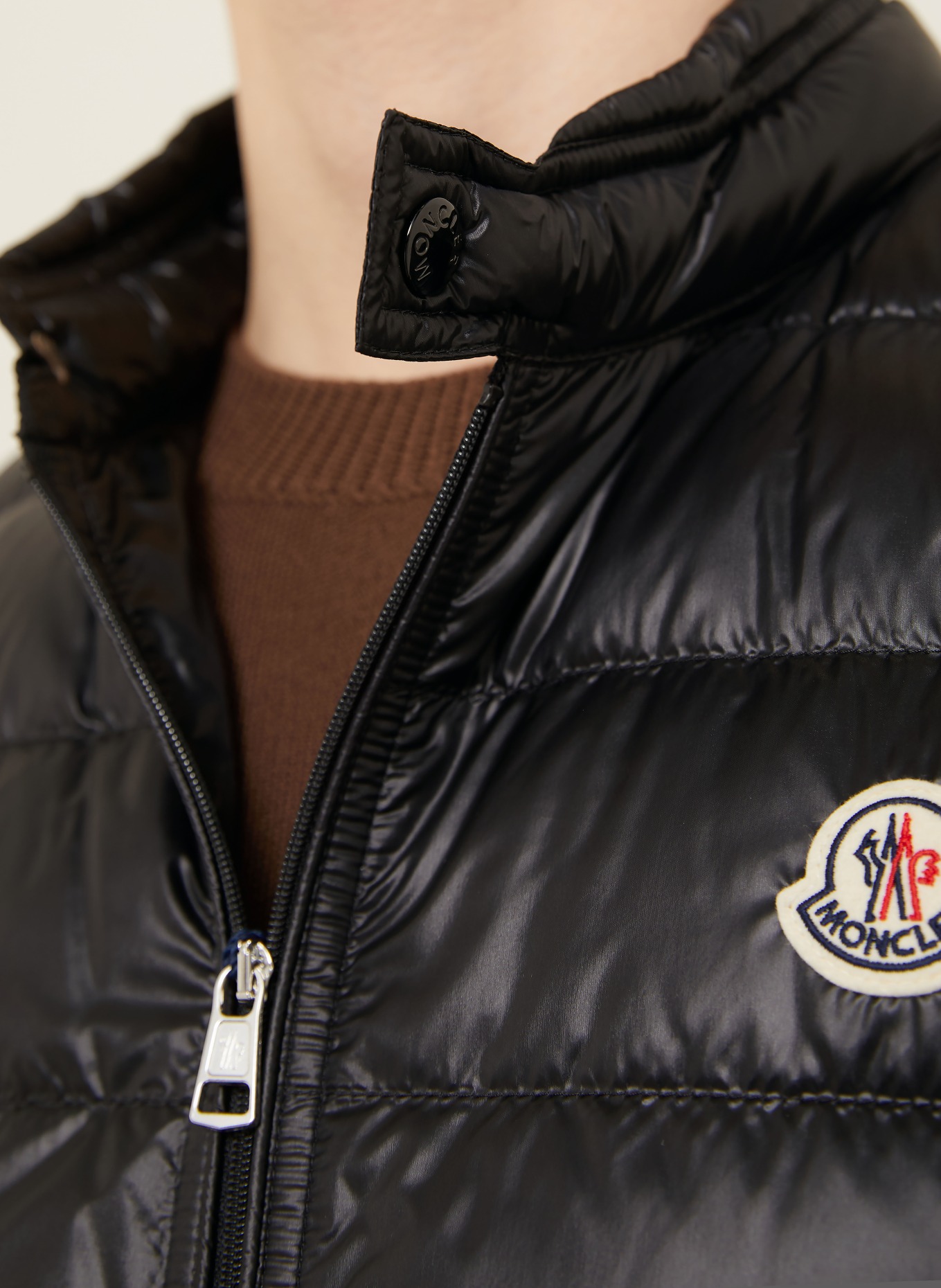 MONCLER Daunenweste GUI: SCHWARZ