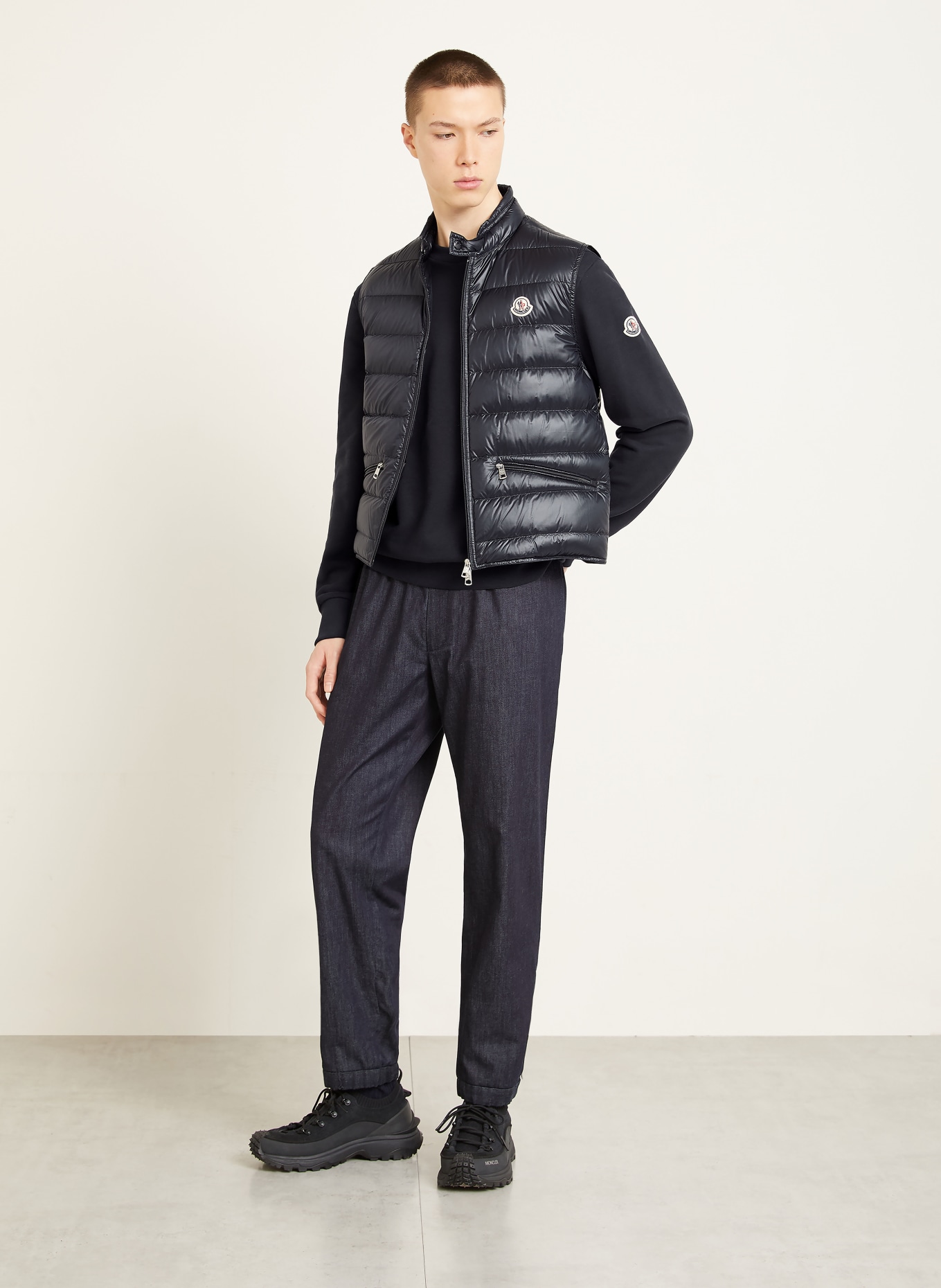 MONCLER Daunenweste GUI: DUNKELBLAU