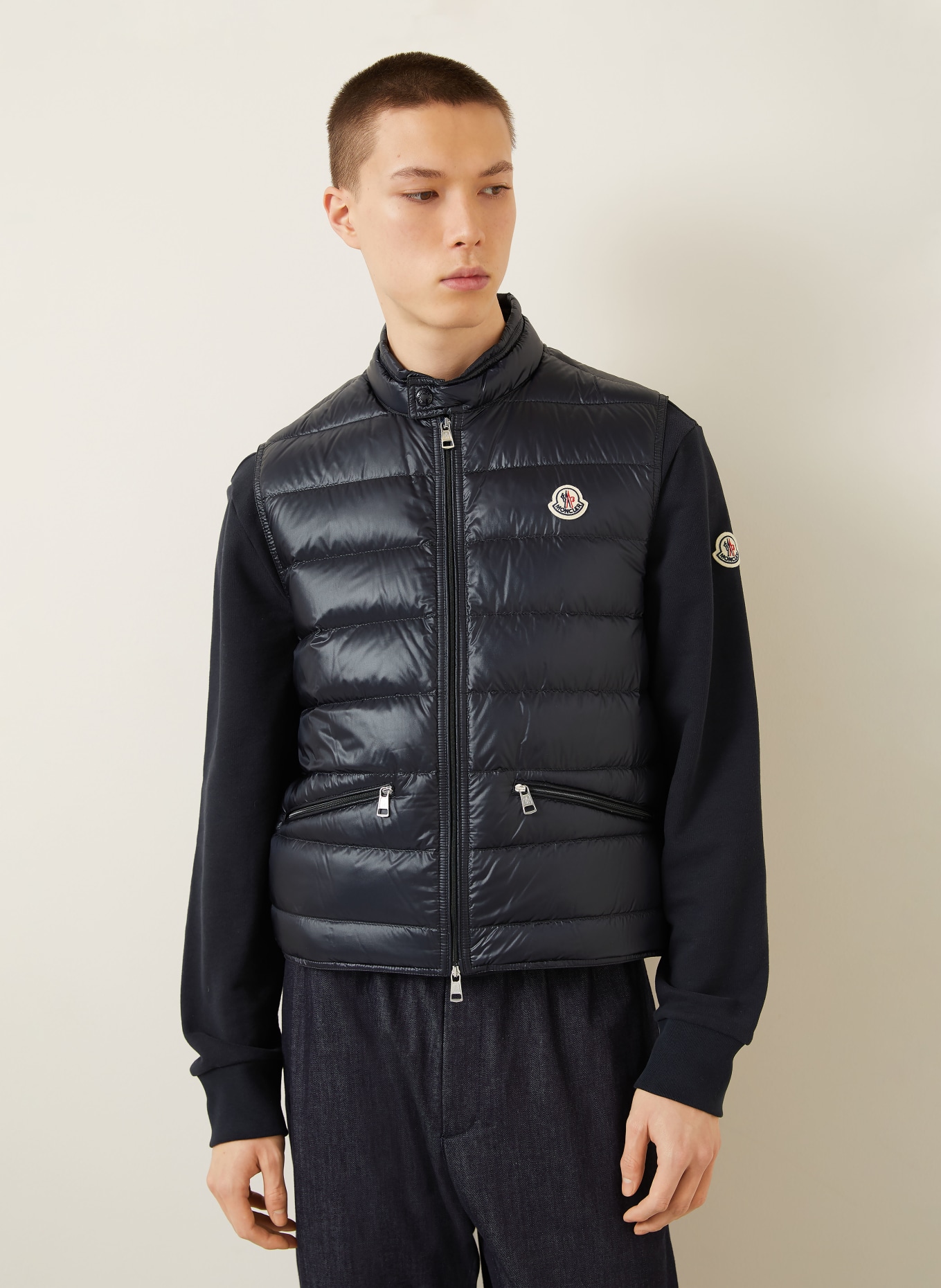 MONCLER Daunenweste GUI: DUNKELBLAU