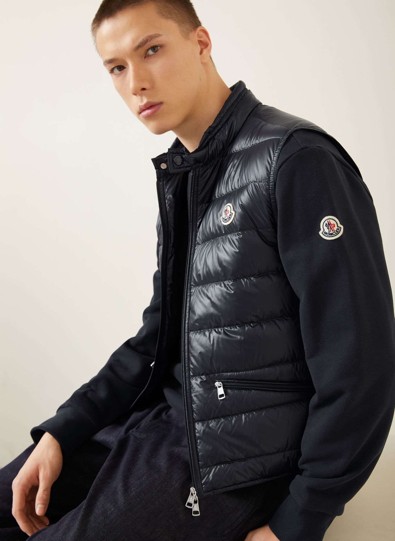 MONCLER Daunenweste GUI: DUNKELBLAU