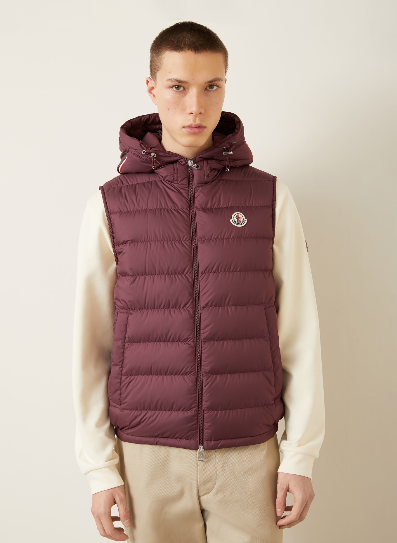 MONCLER Daunenweste MARSEILLAN: DUNKELROT