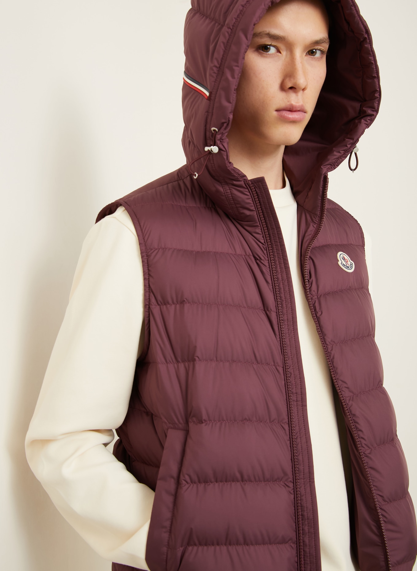 MONCLER Daunenweste MARSEILLAN: DUNKELROT