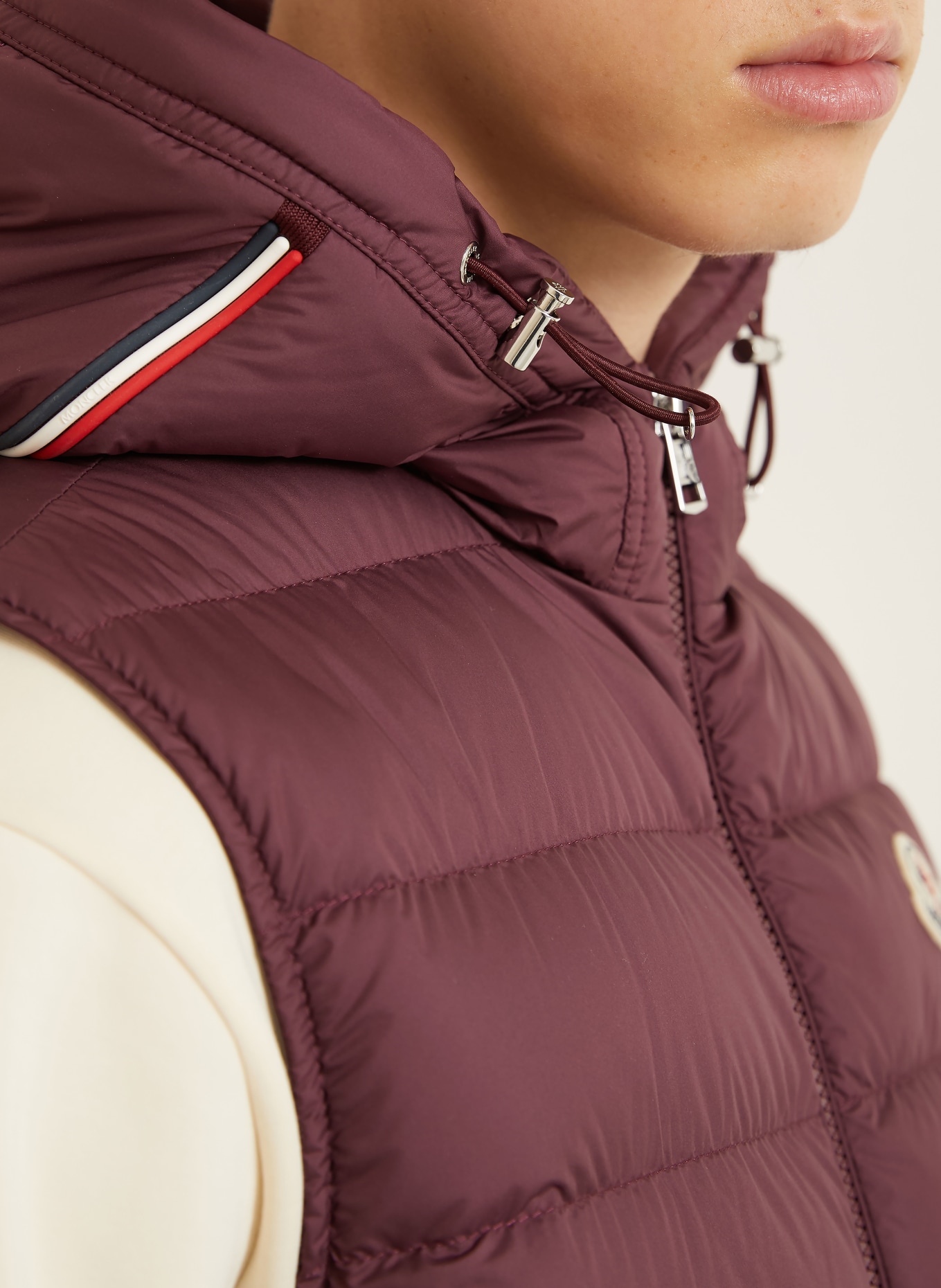 MONCLER Daunenweste MARSEILLAN: DUNKELROT