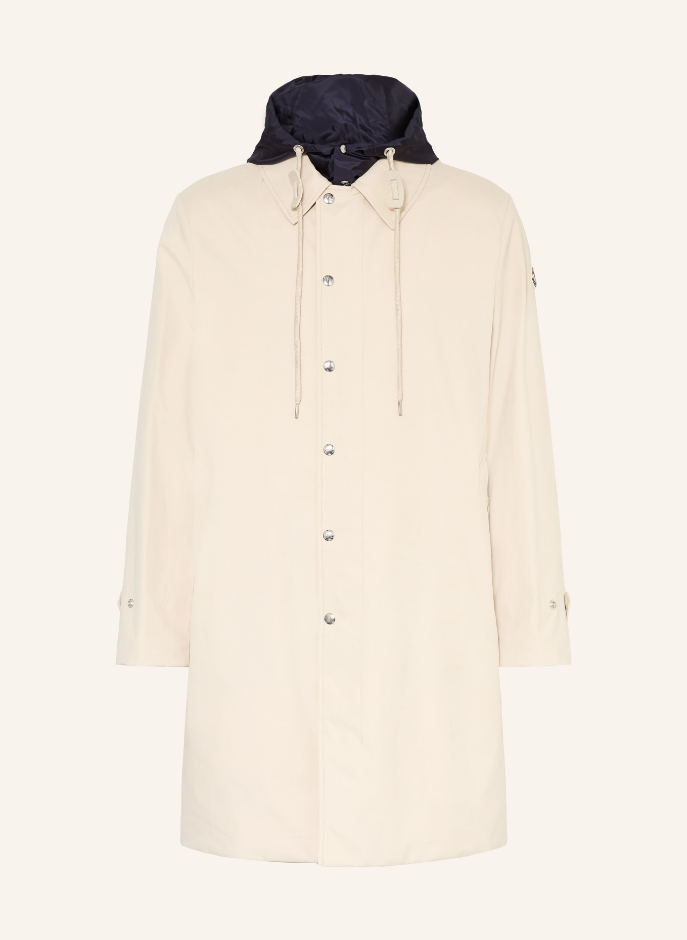 MONCLER Daunenparka KERVOYAL mit abnehmbarer Kapuze: BEIGE