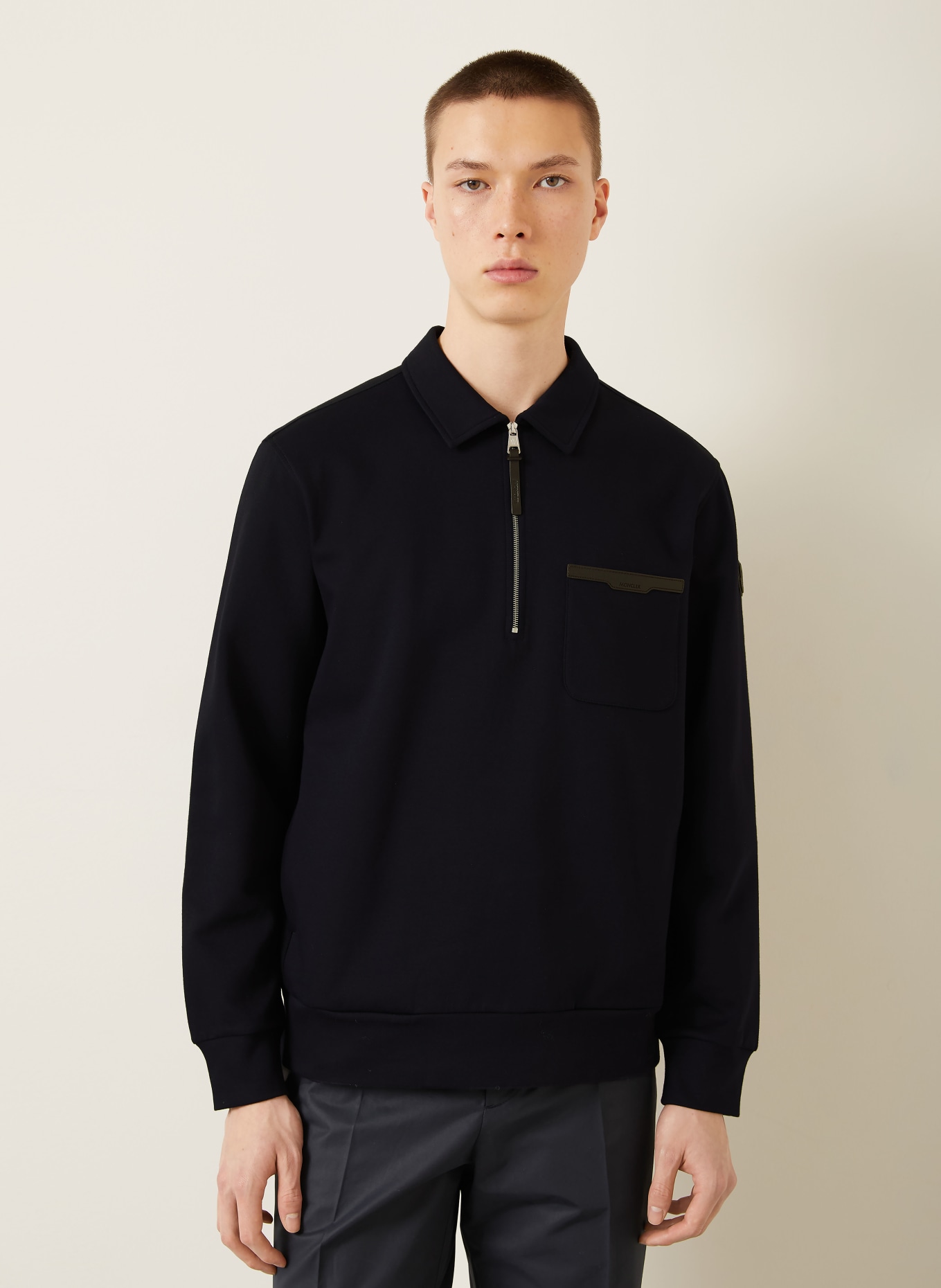MONCLER Sweat-Troyer: DUNKELBLAU