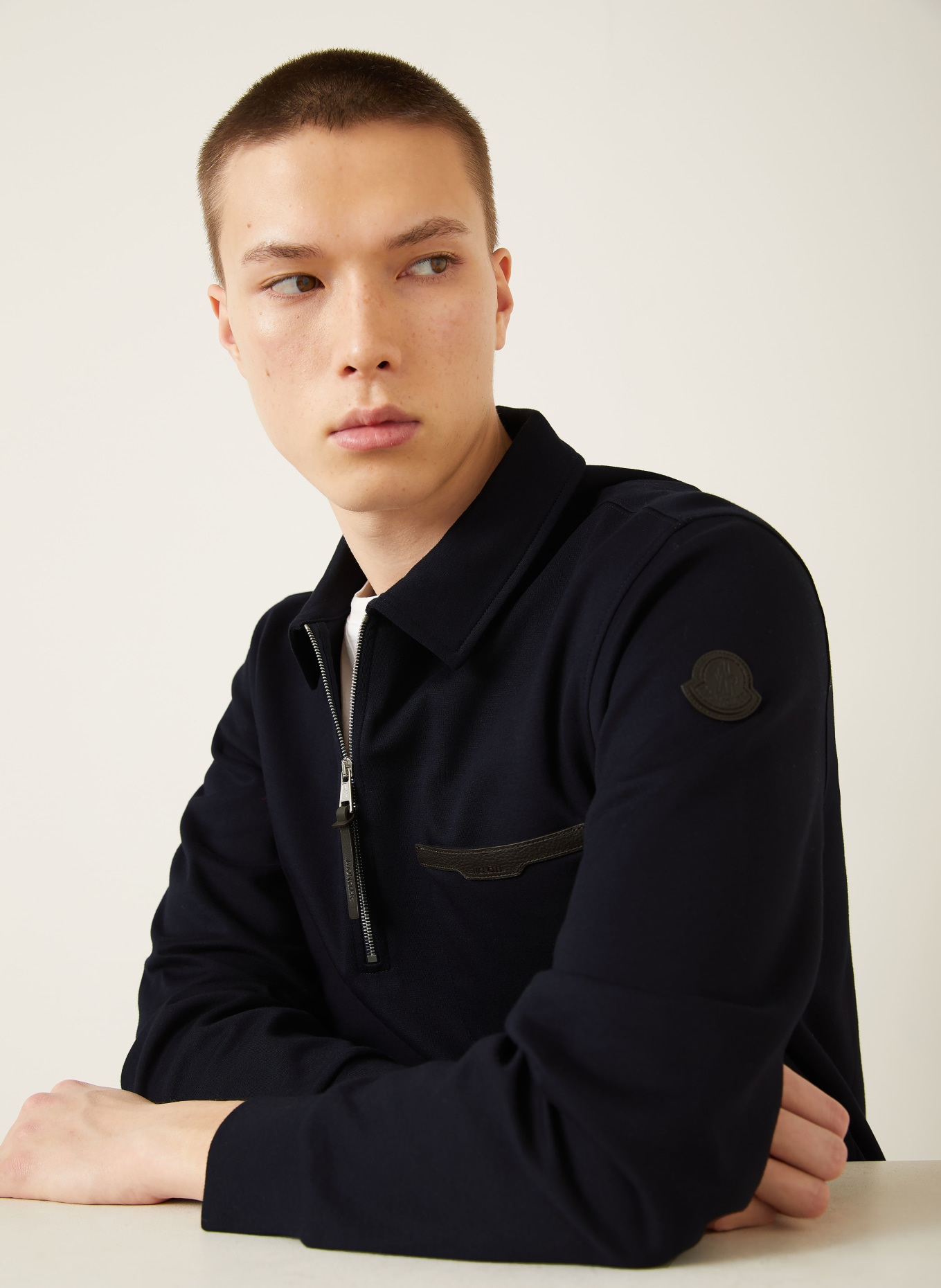 MONCLER Sweat-Troyer: DUNKELBLAU