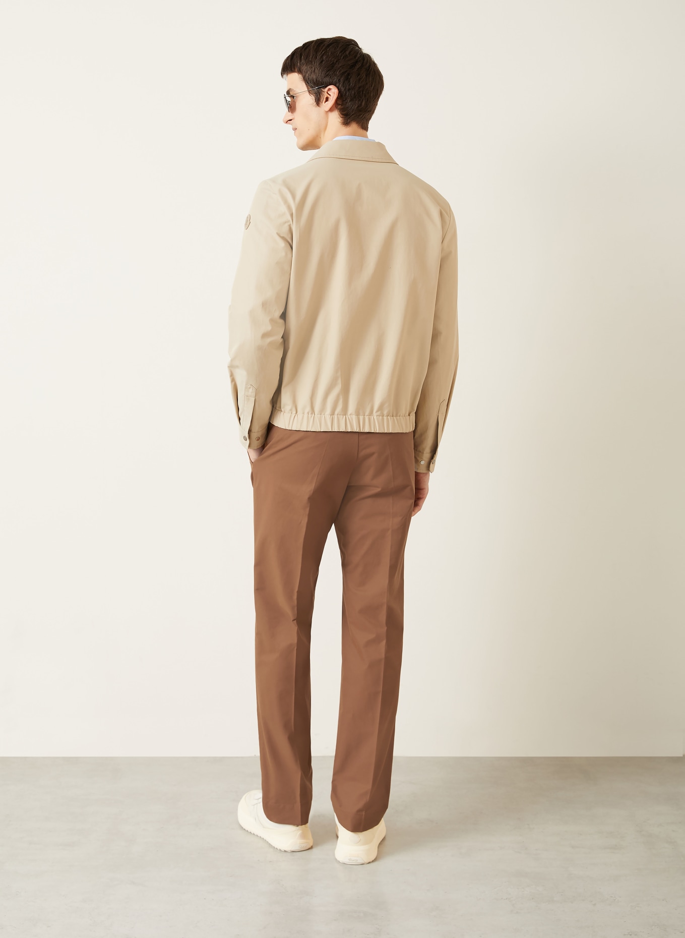 MONCLER Slim fit pants: COGNAC