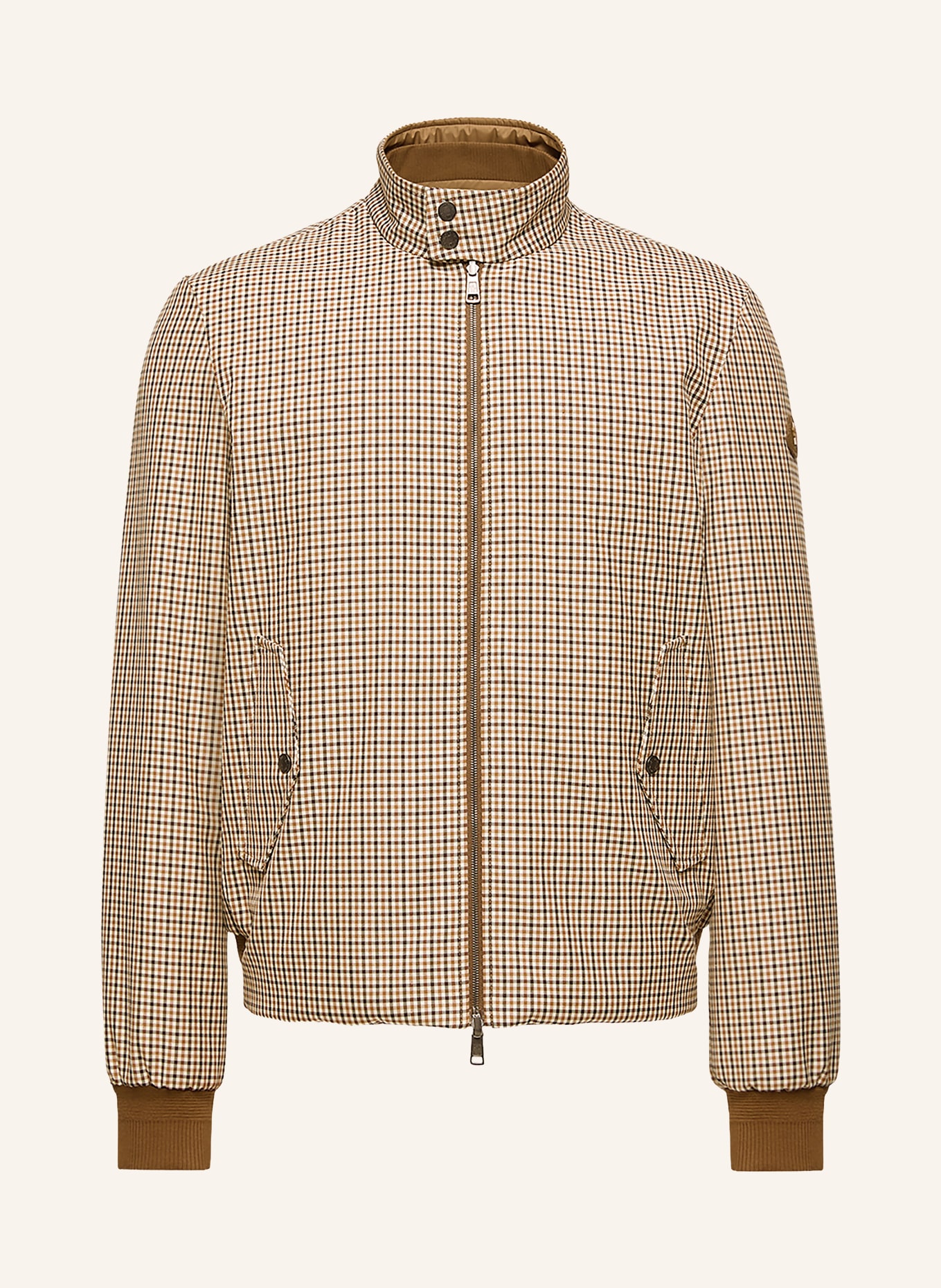 MONCLER Daunenblouson ALMOGORDO: COGNAC / HELLBRAUN / DUNKELBRAUN