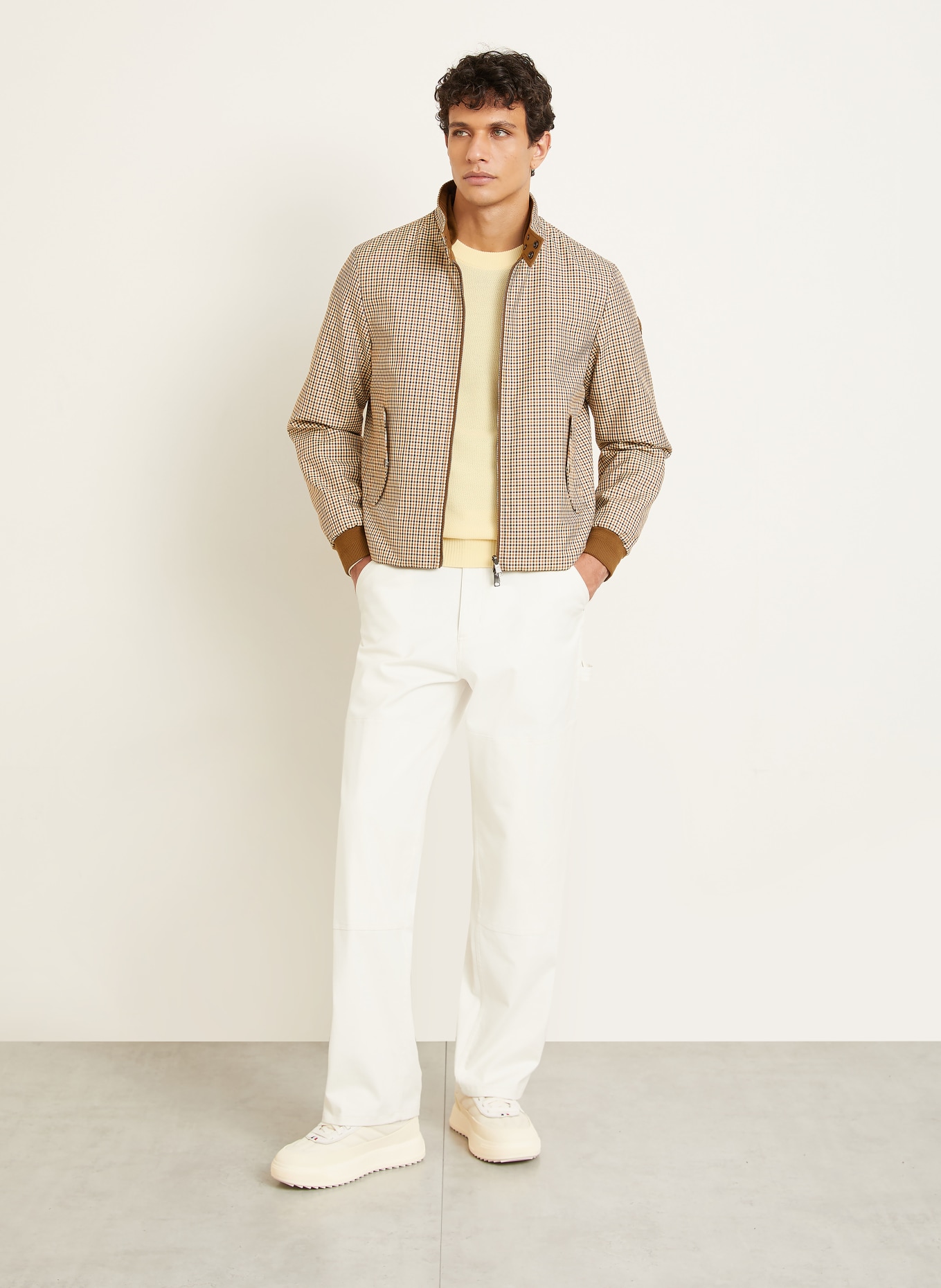 MONCLER Daunenblouson ALMOGORDO: COGNAC / HELLBRAUN / DUNKELBRAUN