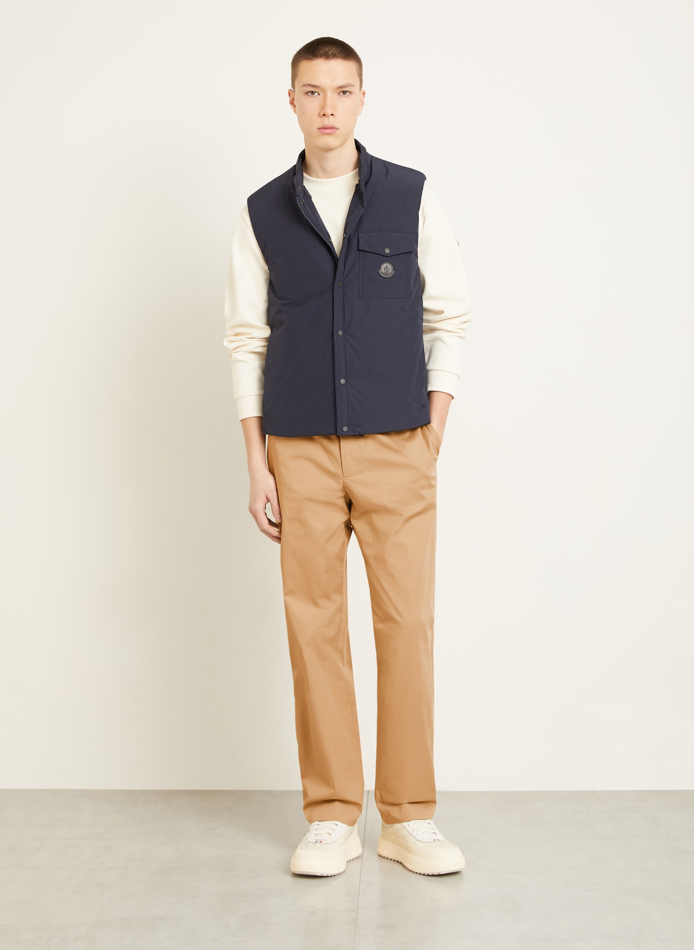 MONCLER Daunenweste SAHEL: DUNKELBLAU