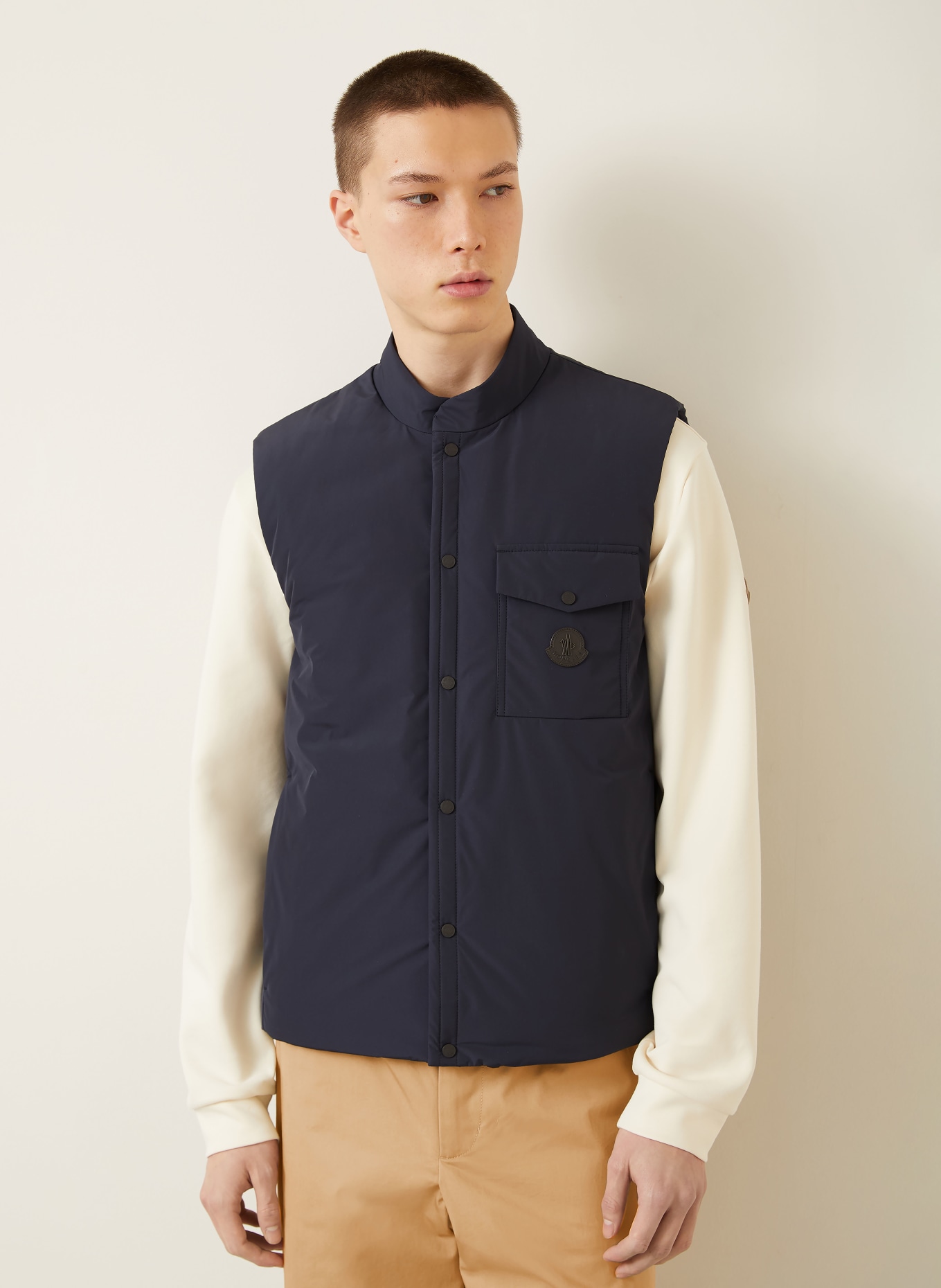 MONCLER Daunenweste SAHEL: DUNKELBLAU