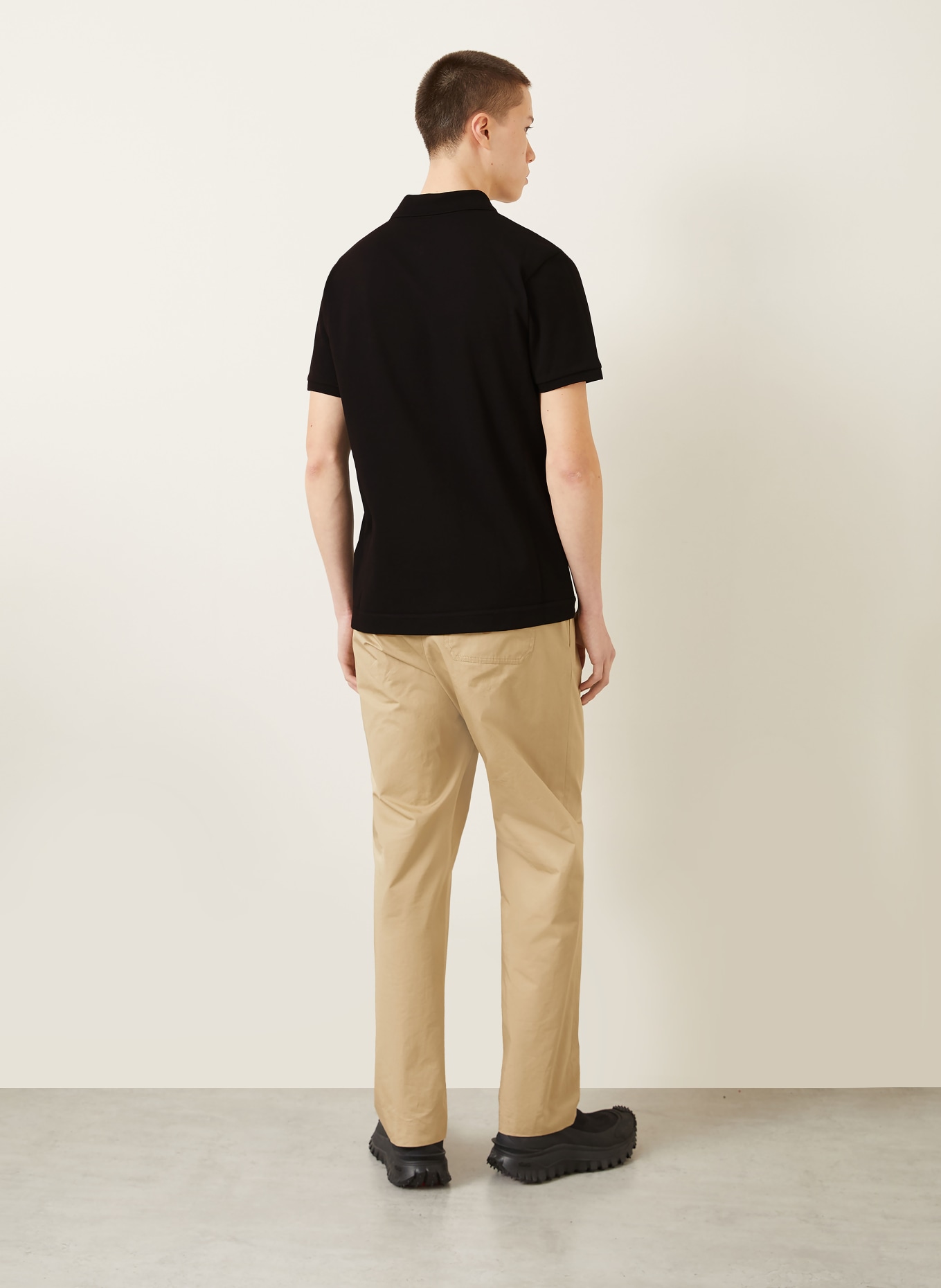 MONCLER Piqué-Poloshirt: SCHWARZ