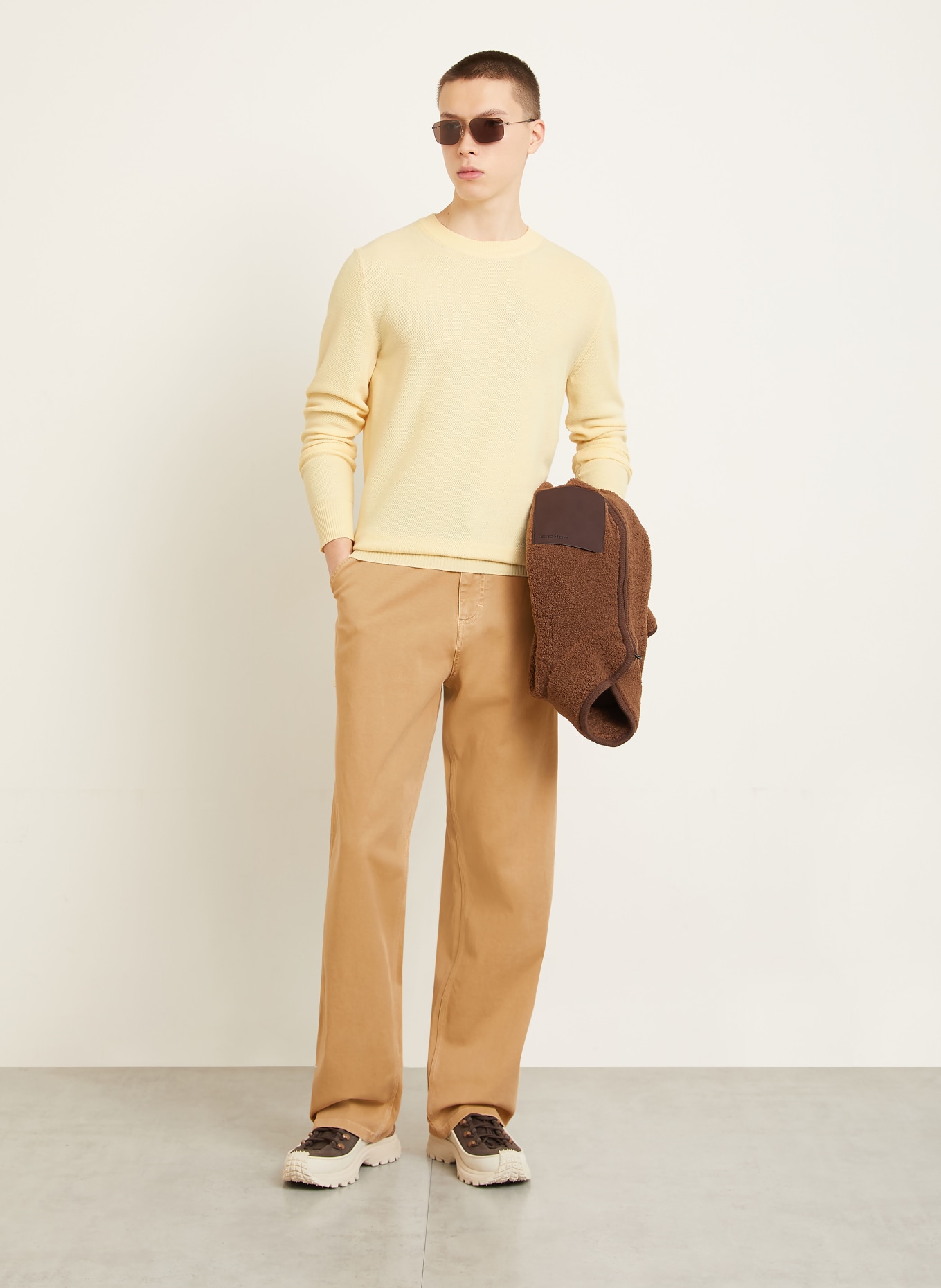 MONCLER Pullover: HELLGELB