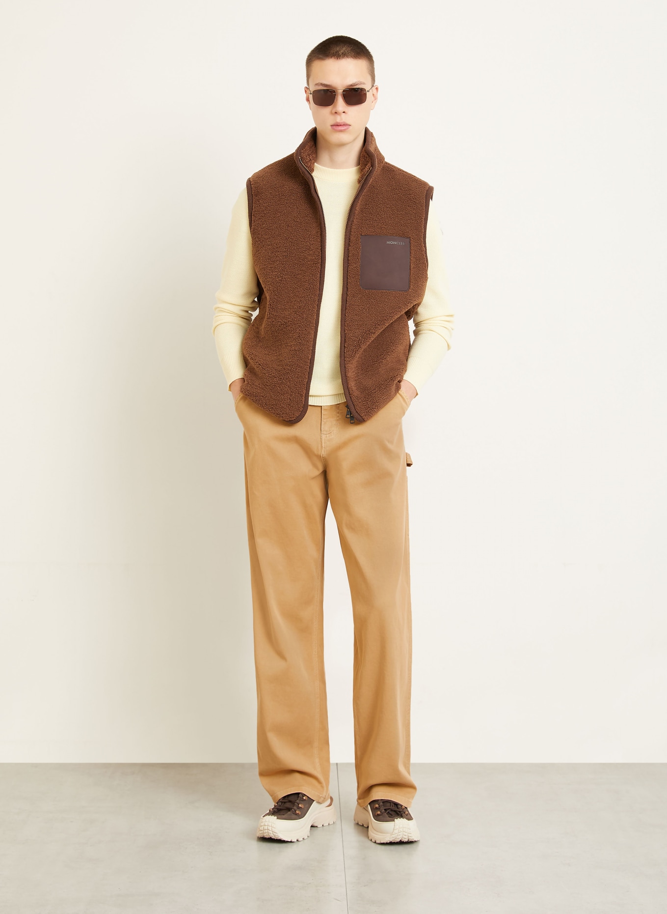 MONCLER Hose Regular Fit: HELLBRAUN