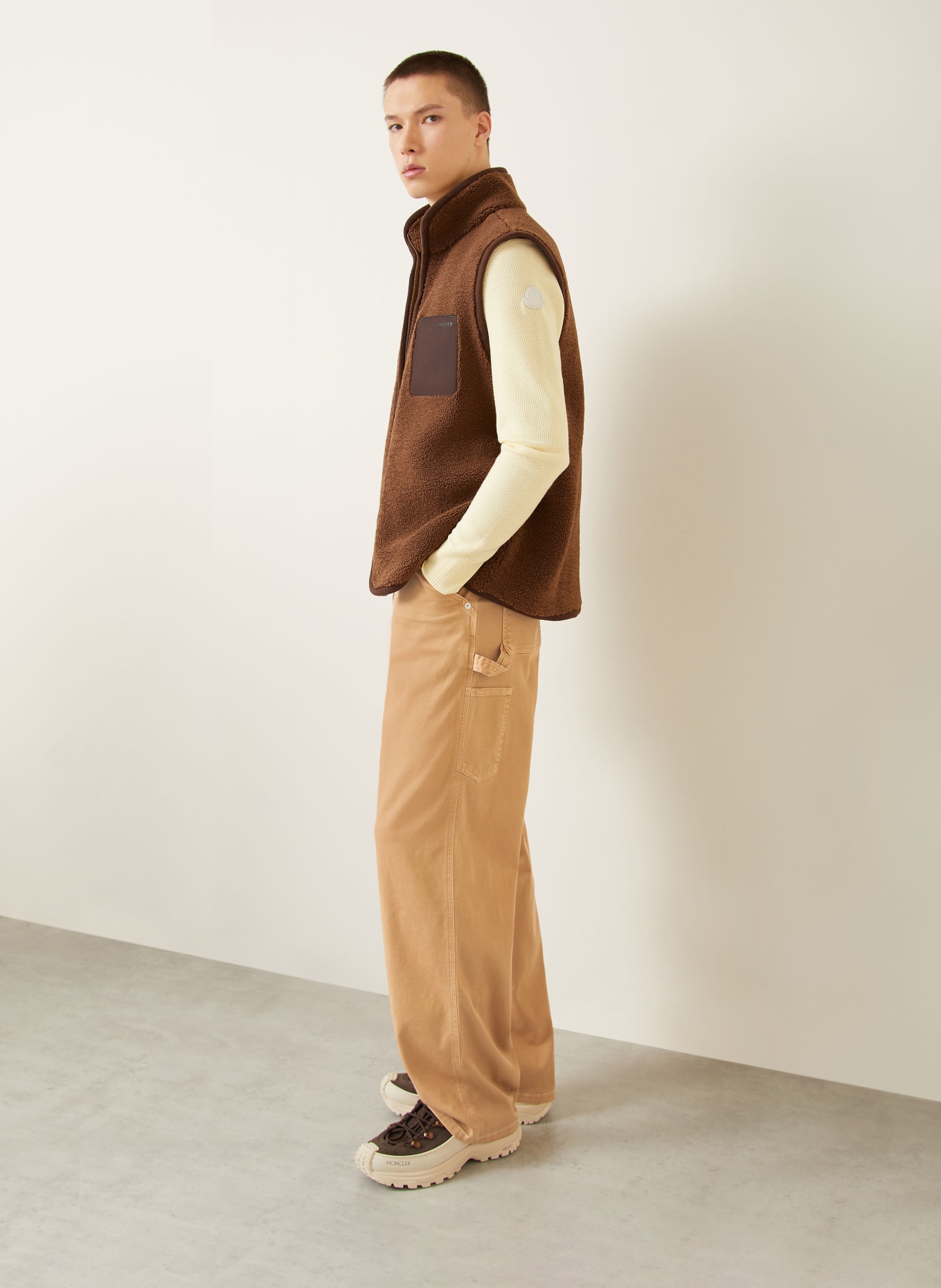 MONCLER Hose Regular Fit: HELLBRAUN