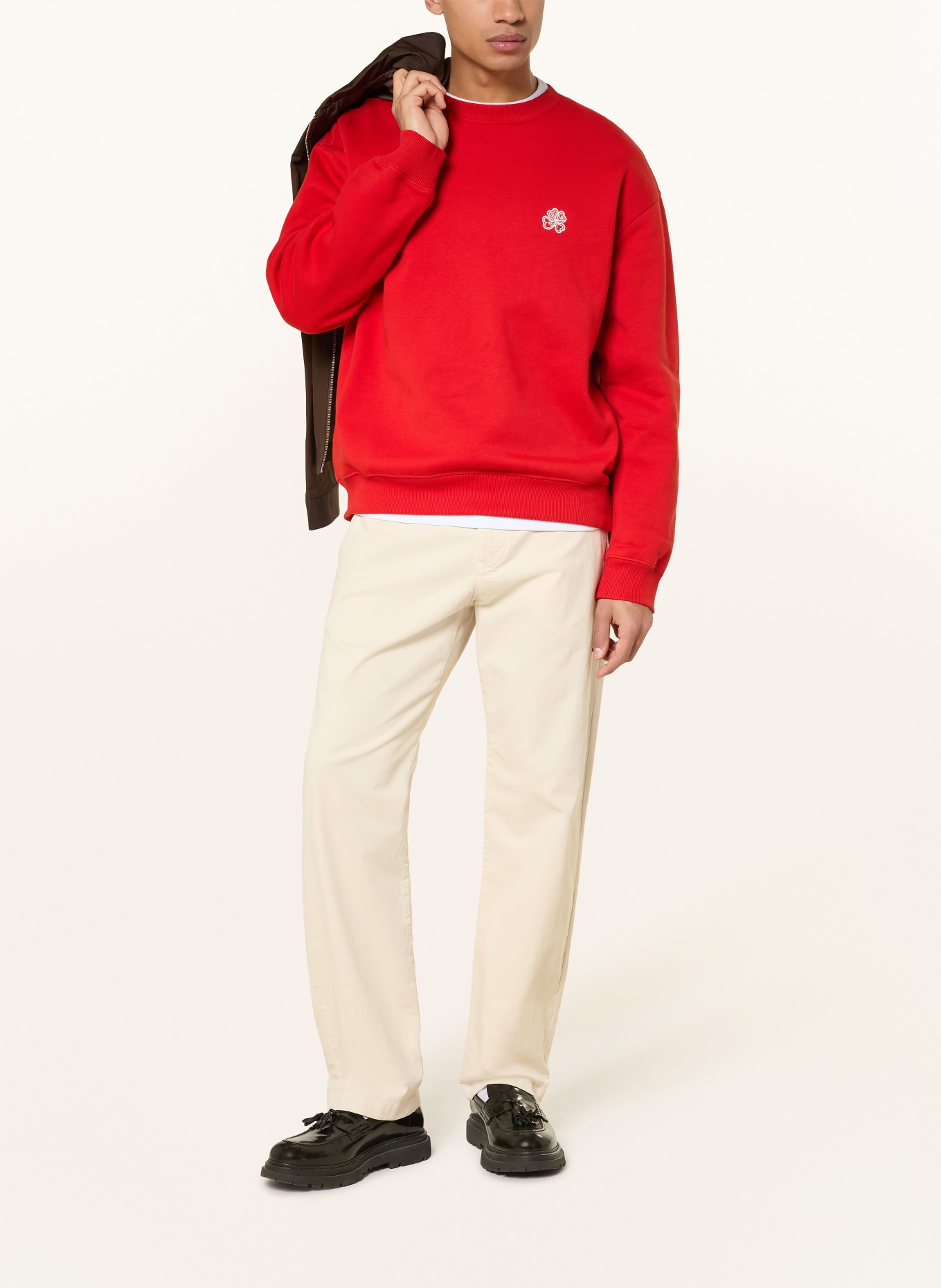 NN.07 Sweatshirt DAVID: ROT