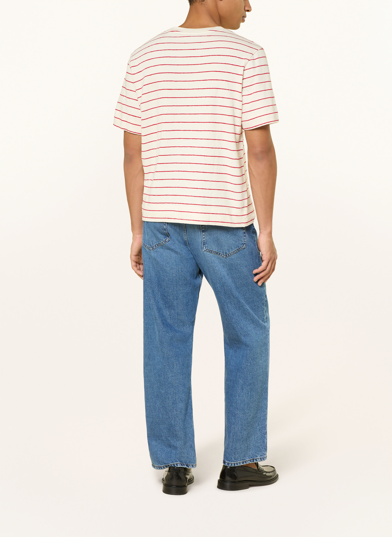 NN.07 Koszulka PEDRO: BEŻOWY / CZERWONY