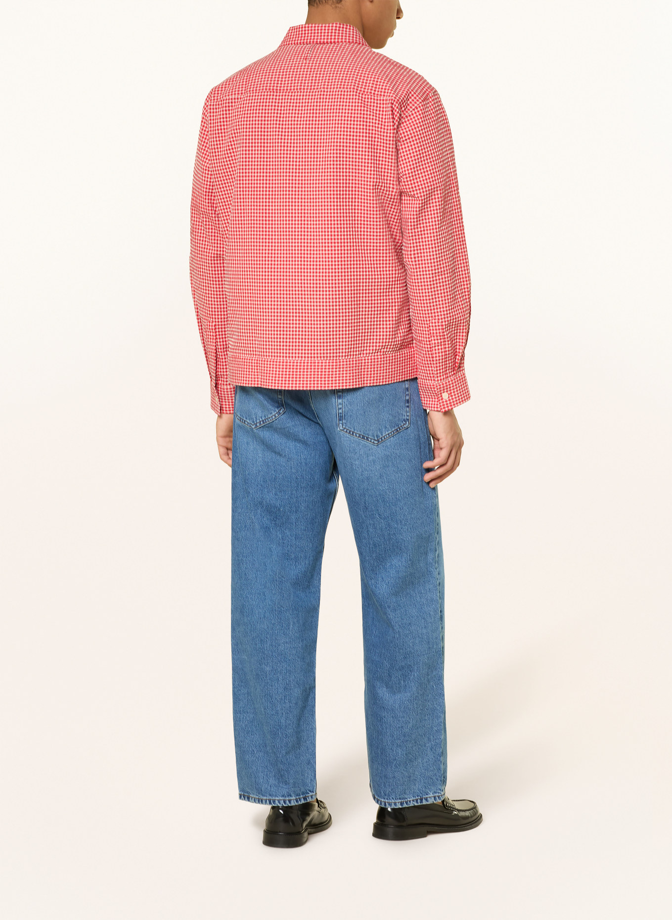 NN.07 Koszula REED Comfort Fit: CZERWONY / KREMOWY