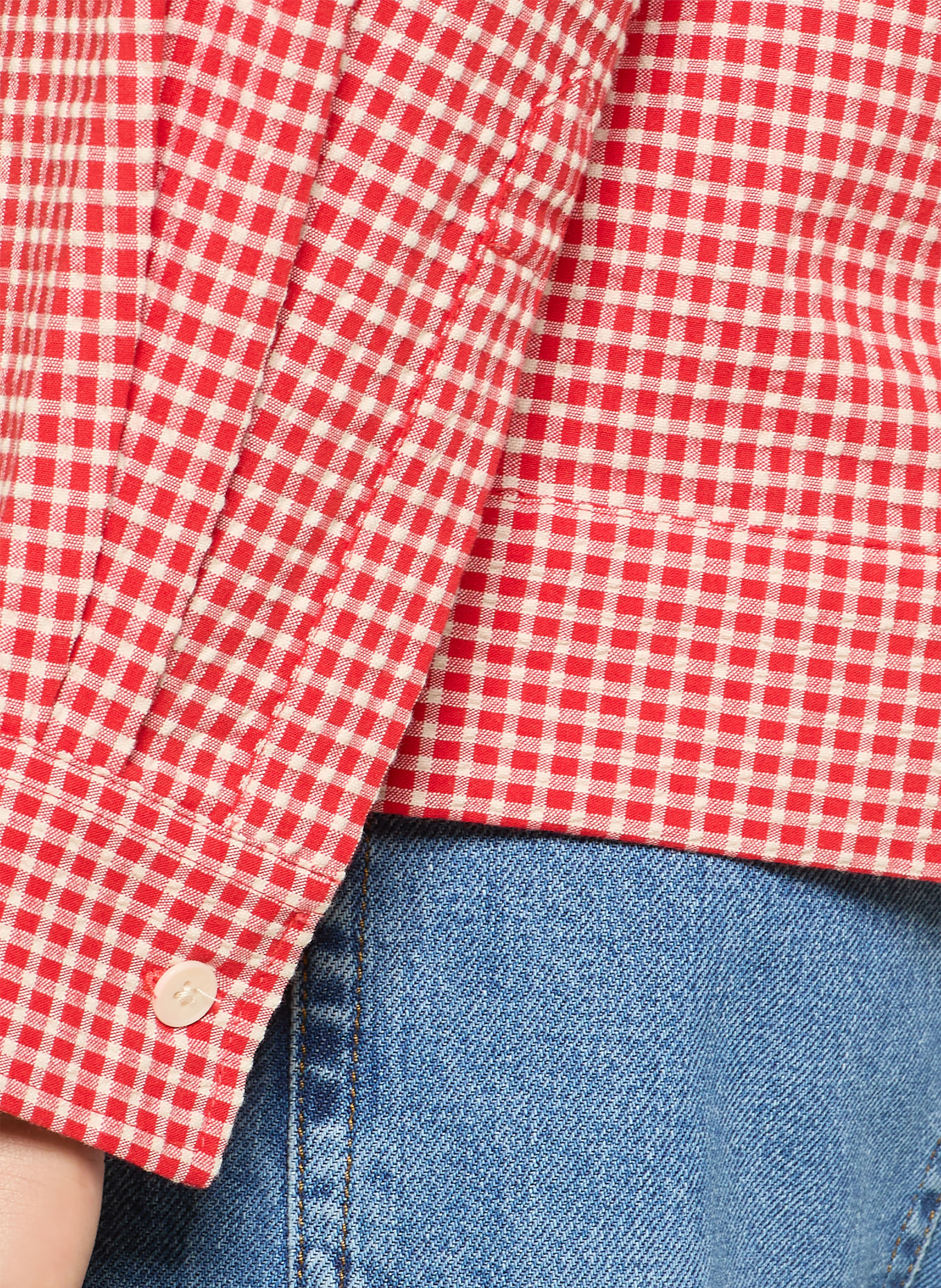 NN.07 Koszula REED Comfort Fit: CZERWONY / KREMOWY